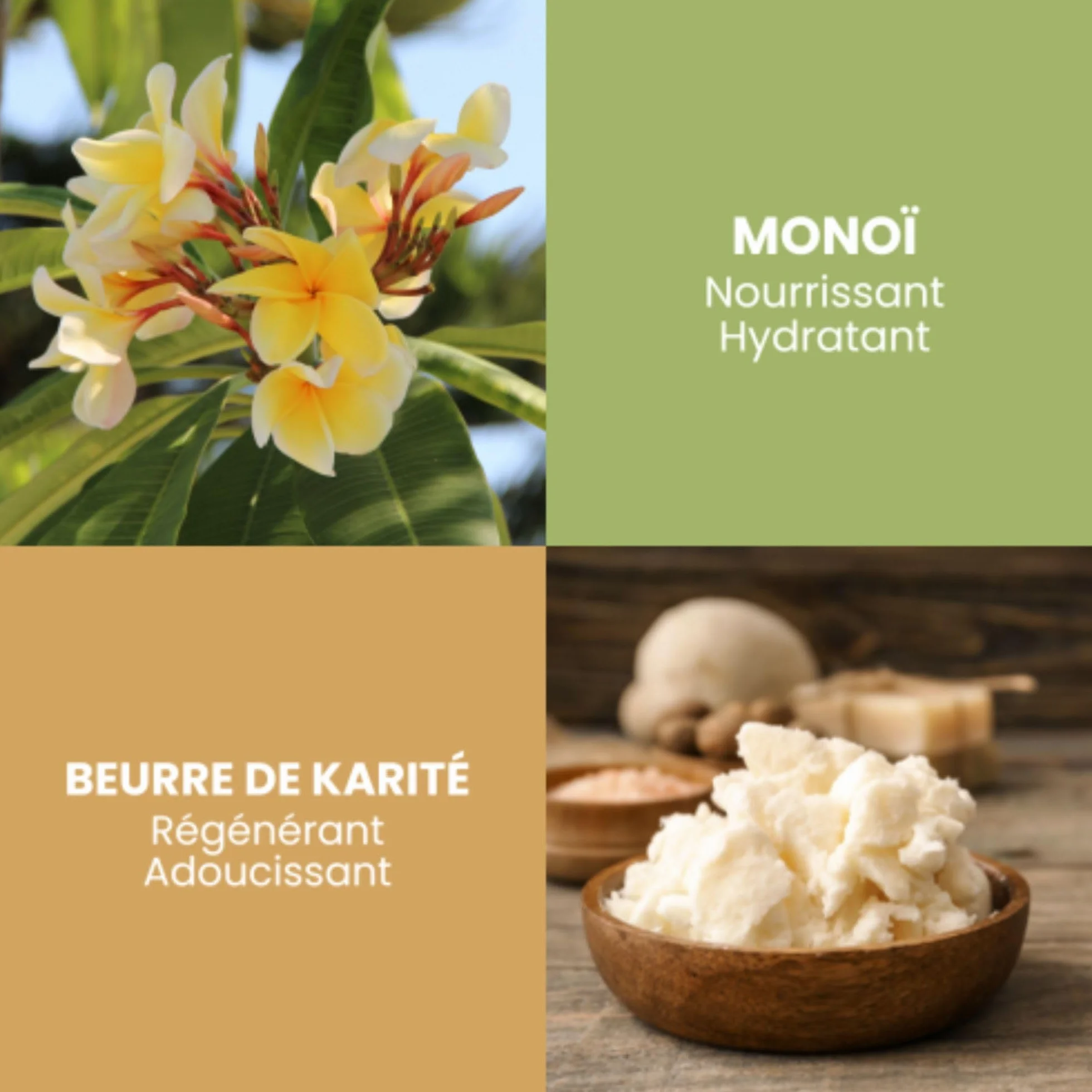 Savon Monoï 100 g – Savon Solide Parfumé – Nettoyage Doux Corps & Mains – Parfum Exotique