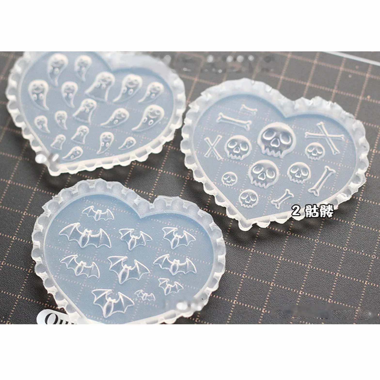 Moule en silicone Halloween résine époxy artisanat décoratif bijoux beauté