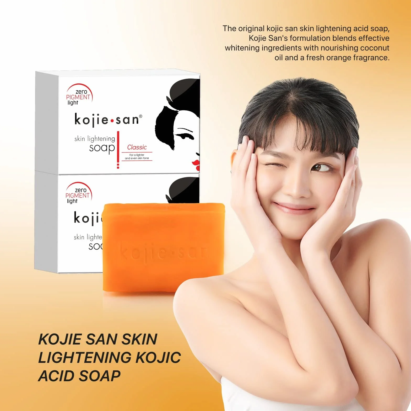 Savon Kojie San à l’Acide Kojique 135g Lot de 2 Authentique Original