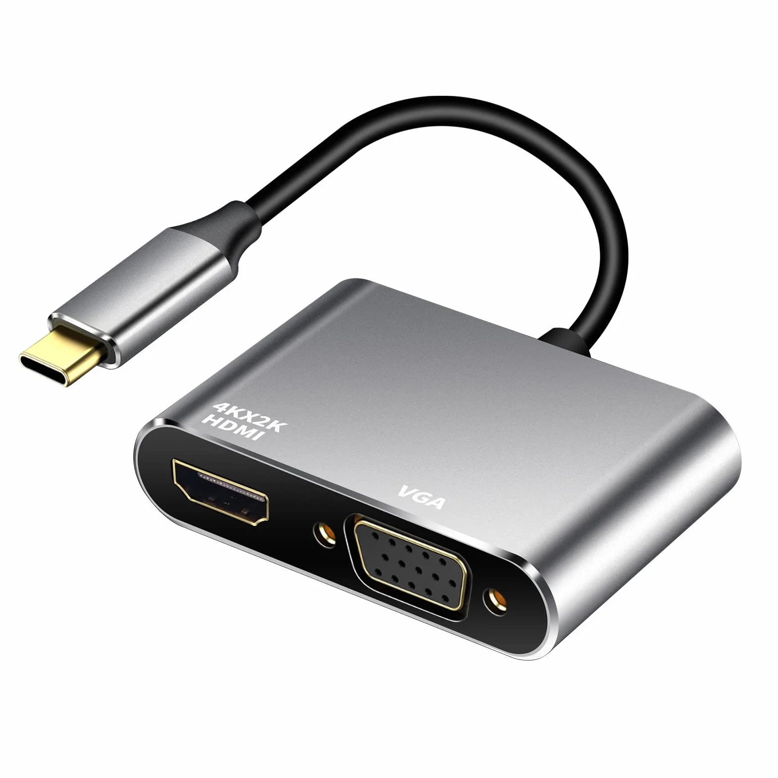 Adaptateur USB C vers HDMI VGA 4K Hub Thunderbolt 3 Convertisseur pour MacBook Pro Air Dell XPS Galaxy S22