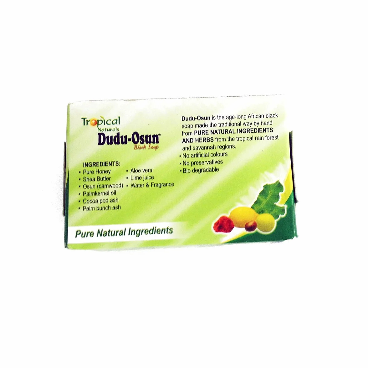 Dudu Osun Lot de 3 savons noirs d’Afrique, 150 g