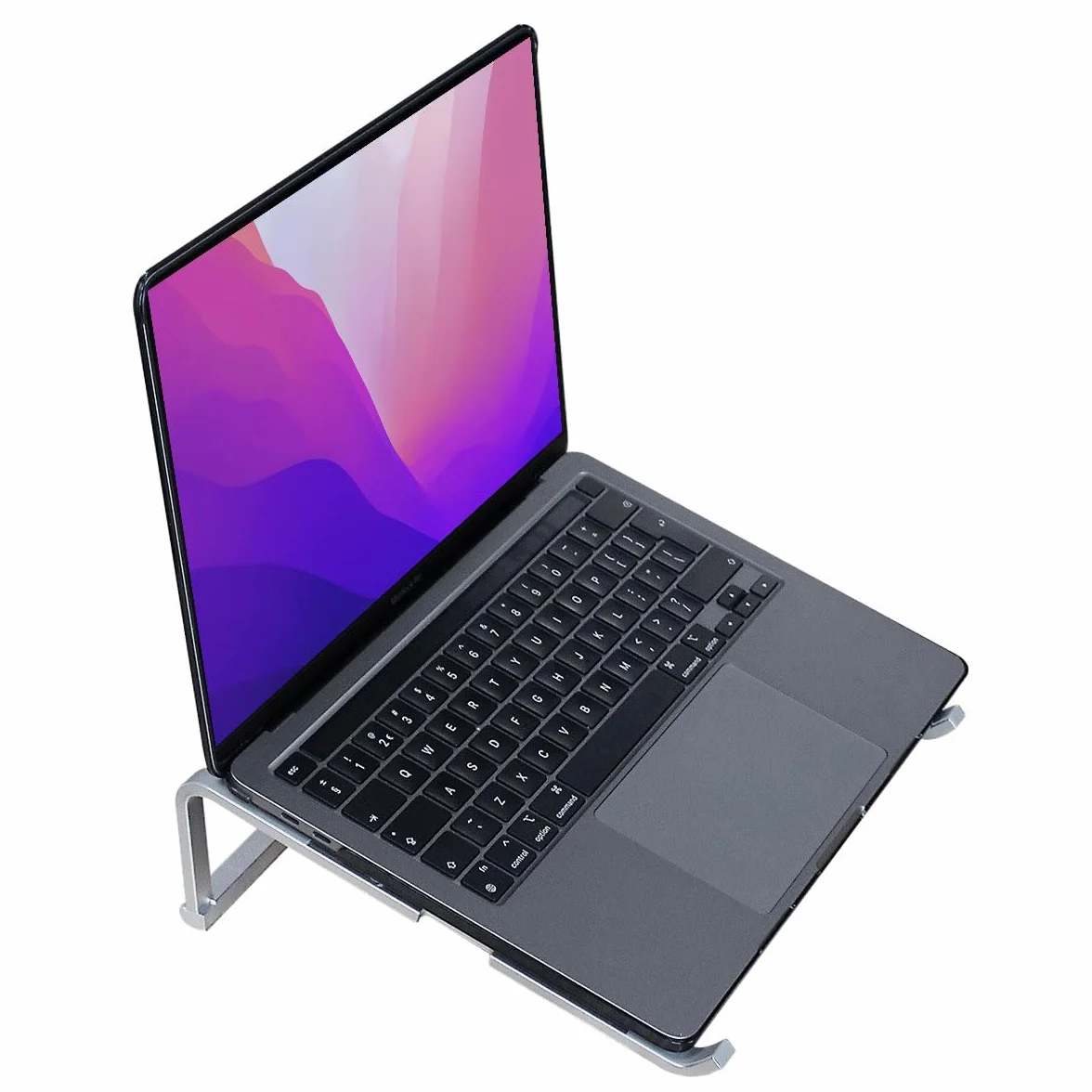 Support Ordinateur Portable Pliable Aluminium Universel Ventilé 10-18 Pouces pour MacBook Notebook ASUS Acer
