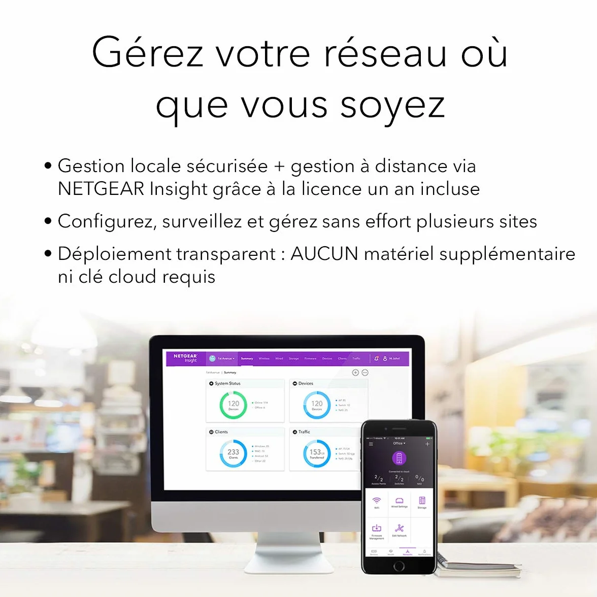 NETGEAR Repeteur WiFi Exterieur (WAX610Y) Point d'accès WiFi 6 Bi-Band AX1800, Jusqu'à 250 appareils, Ethernet 2.5G, IP55 Résistant aux Intempéries, Gestion à Distance Insight, Alimenté en PoE+