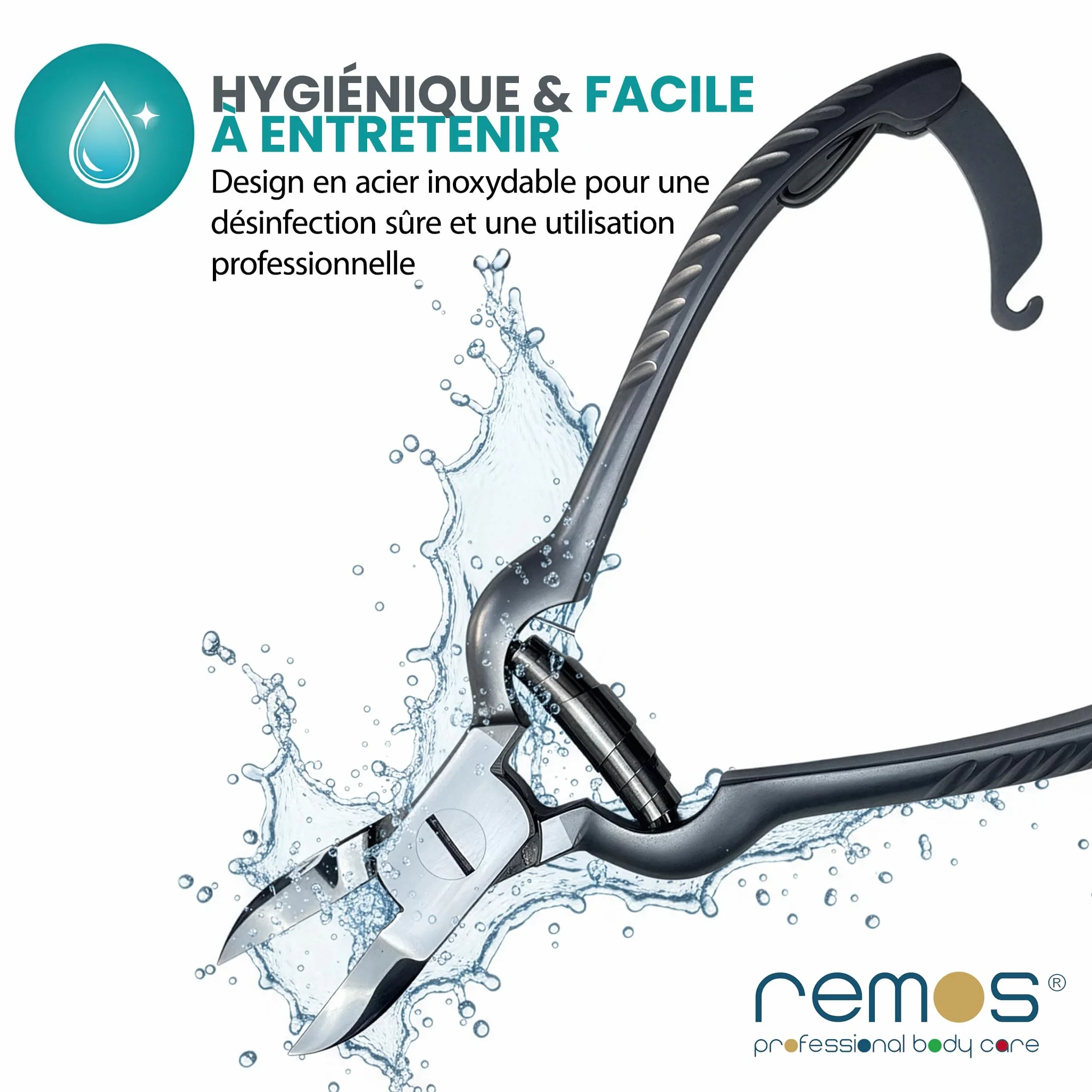 Pince à ongles acier inoxydable 14 cm pour ongles épais