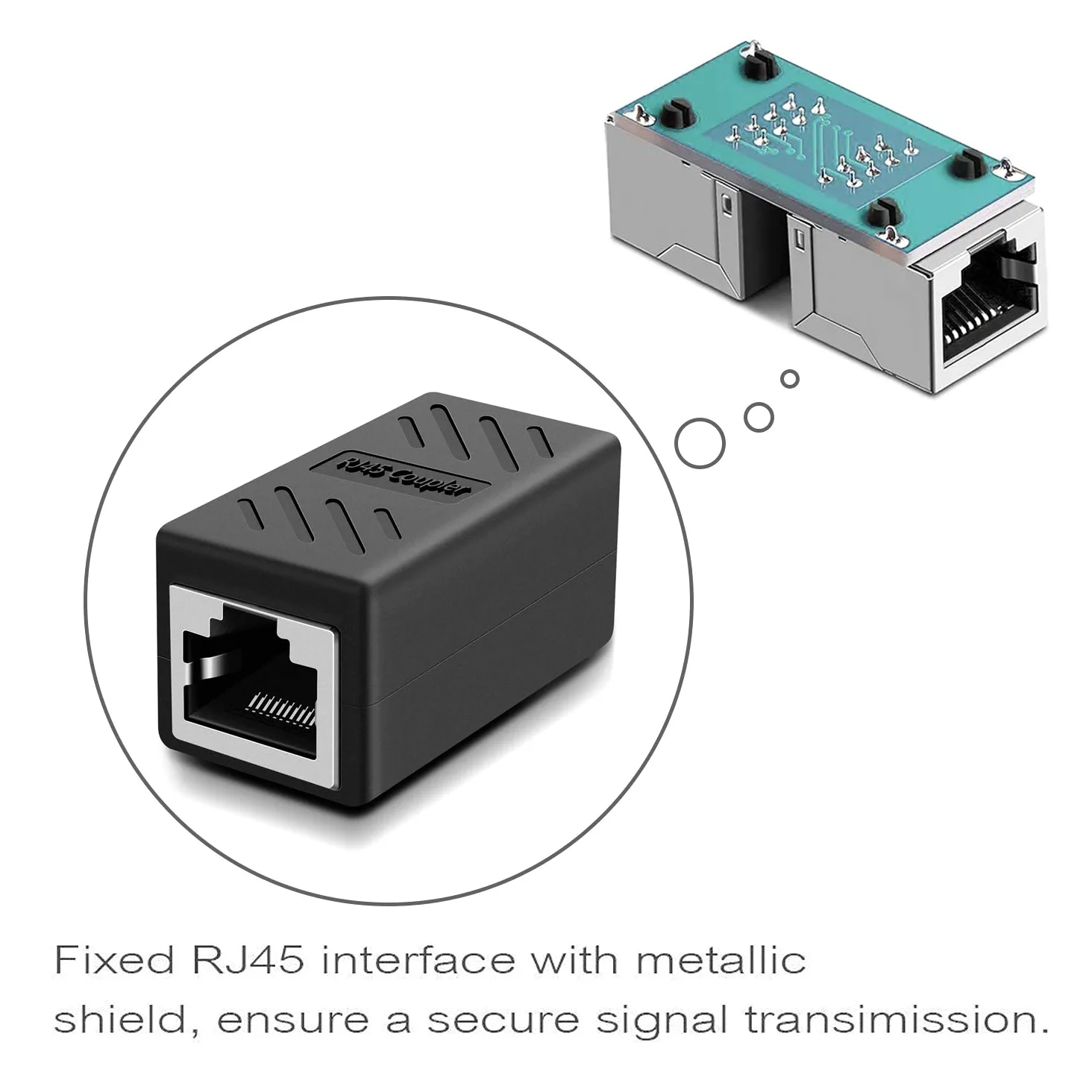Coupleur RJ45, connecteurs Ethernet, coupleurs en ligne cachés pour câble Ethernet Cat7/Cat6/Cat5e/Cat5 - femelle vers femelle (lot de 30)