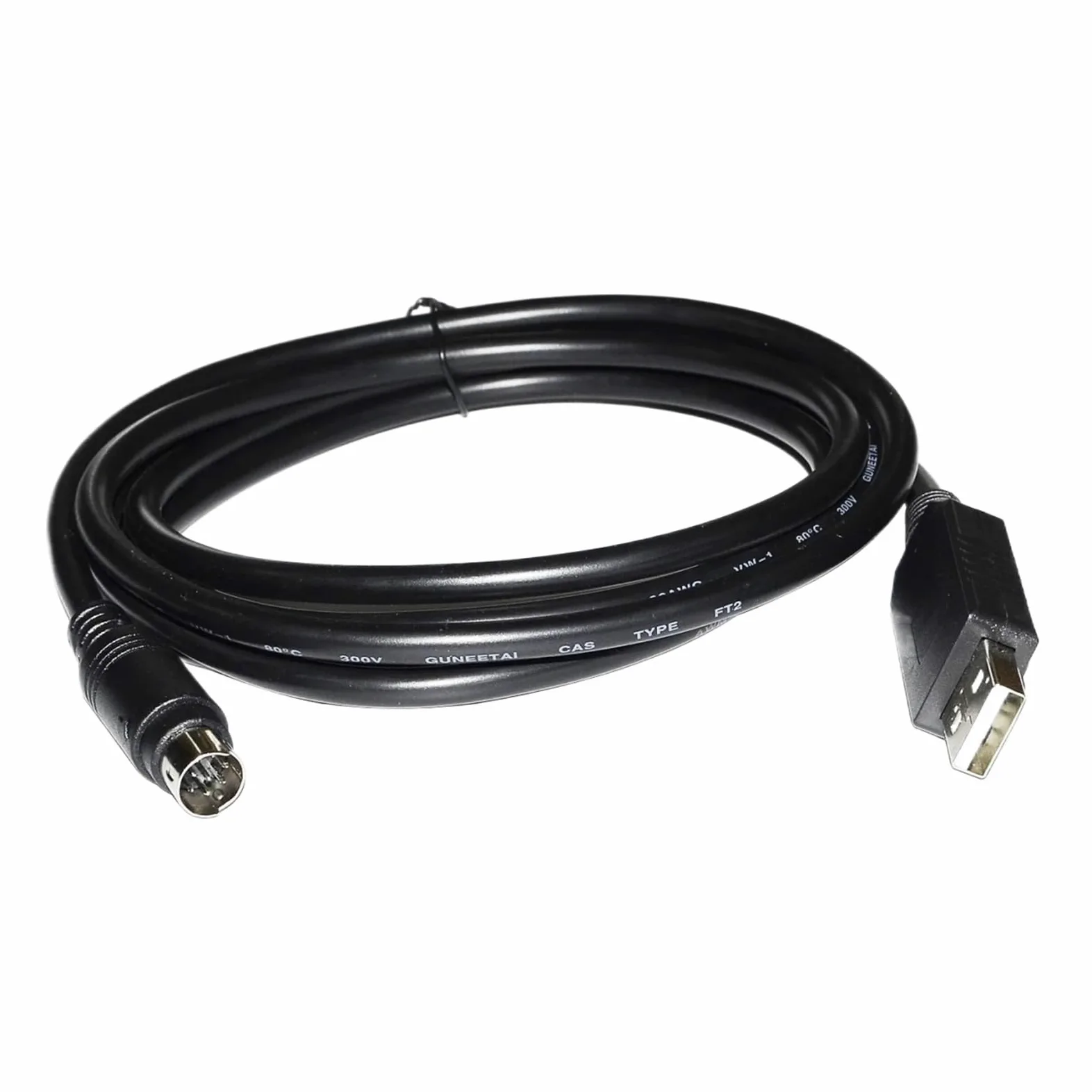 Câble série convertisseur USB vers Mini DIN 8 Broches MD8 mâle RS232 FT232R for jauge numérique série LT10, LT11, LT20 et LT30(3 Metre)