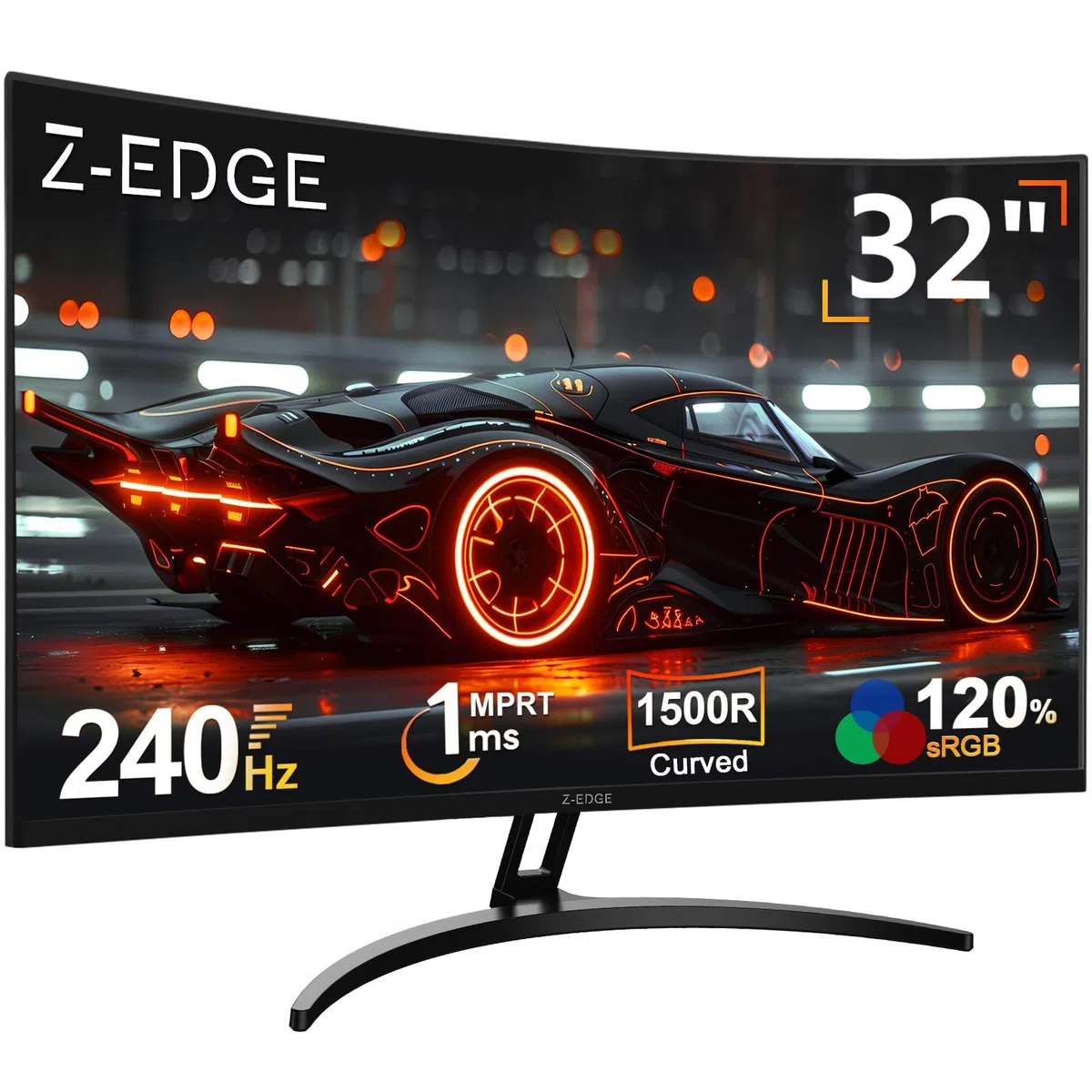 Z-Edge Ecran Pc Gamer Incurvé 32" 240Hz FHD 1500R 1ms FreeSync Grand Écran