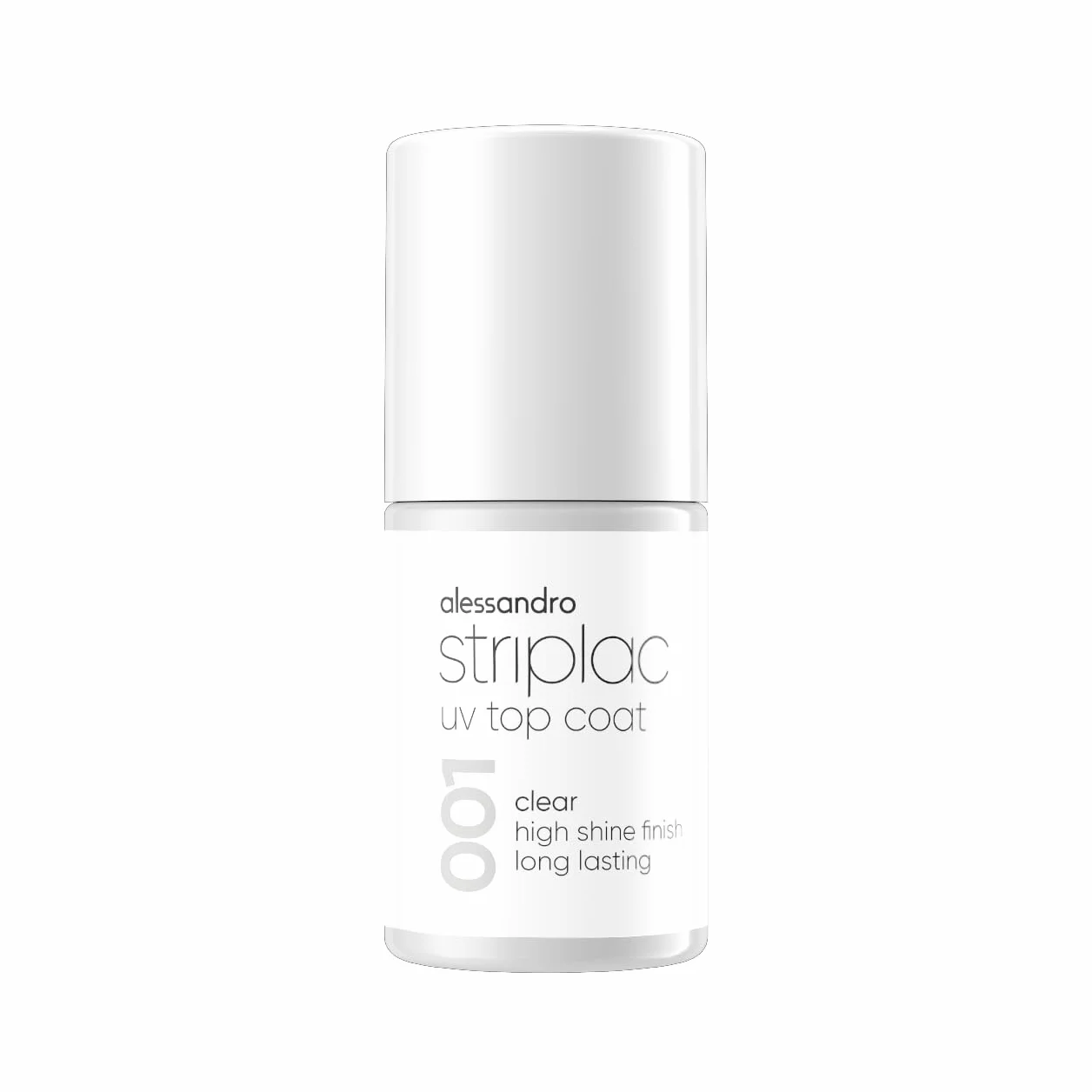 Striplac UV-Top Coat Clear Vegan – Transparent, 6,5 ml – Ongles brillants et résistants aux rayures jusqu'à 15 jours