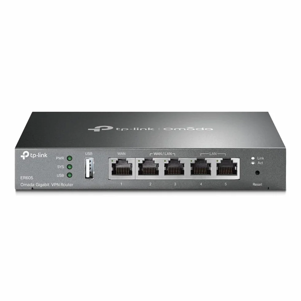 TP-Link Point d'Accès WiFi Contrôleur de Cloud 2 Ethernet Ports, PoE Port USB Accès Cloud contrôleur réseau, Contrôleur Logiciel Administration Via Le Cloud (OC200) & ER605 Routeur VPN Omada Gigabit