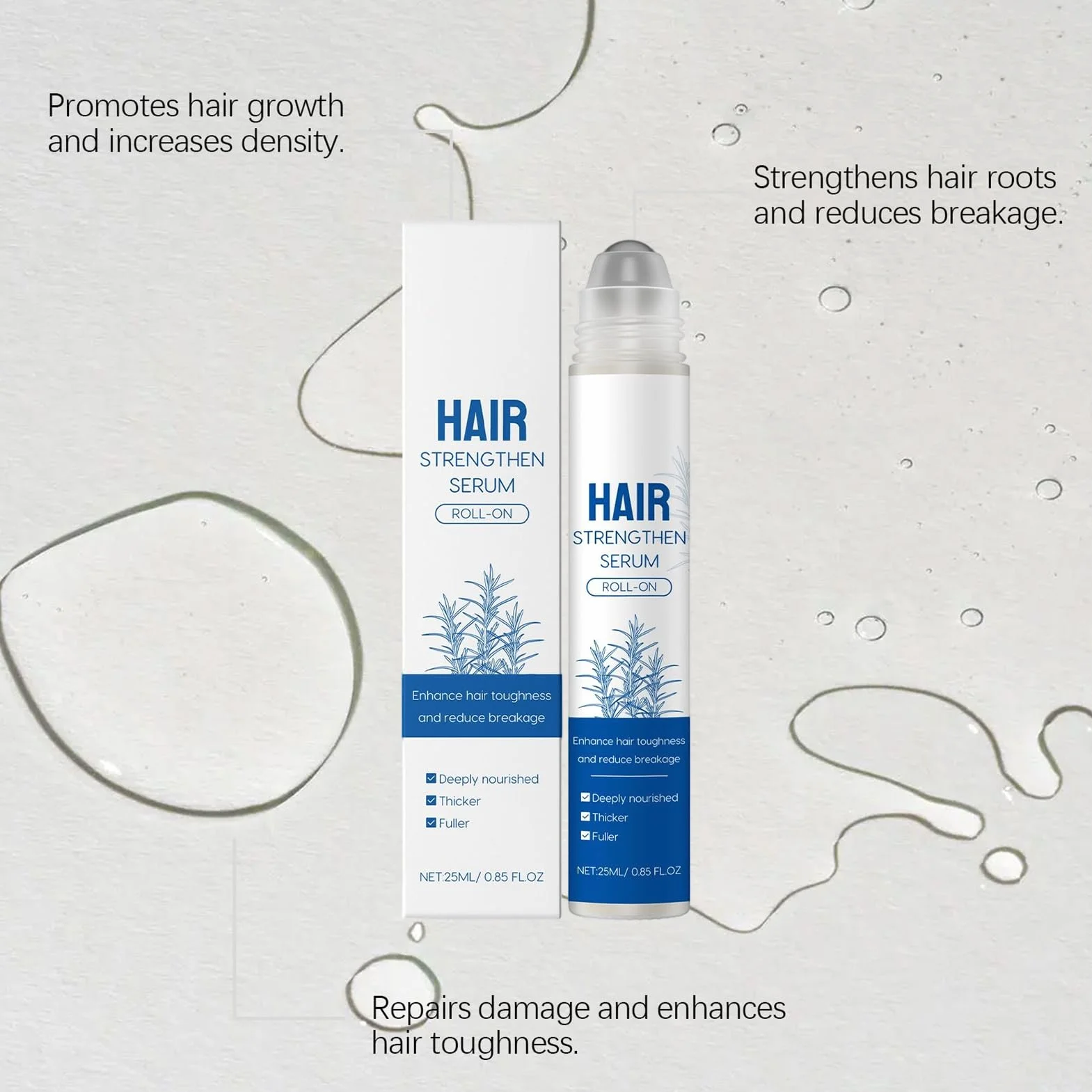 Sérum de croissance des cheveux 25 ml Stylo nourrissant Solution rouleau soin cuir chevelu