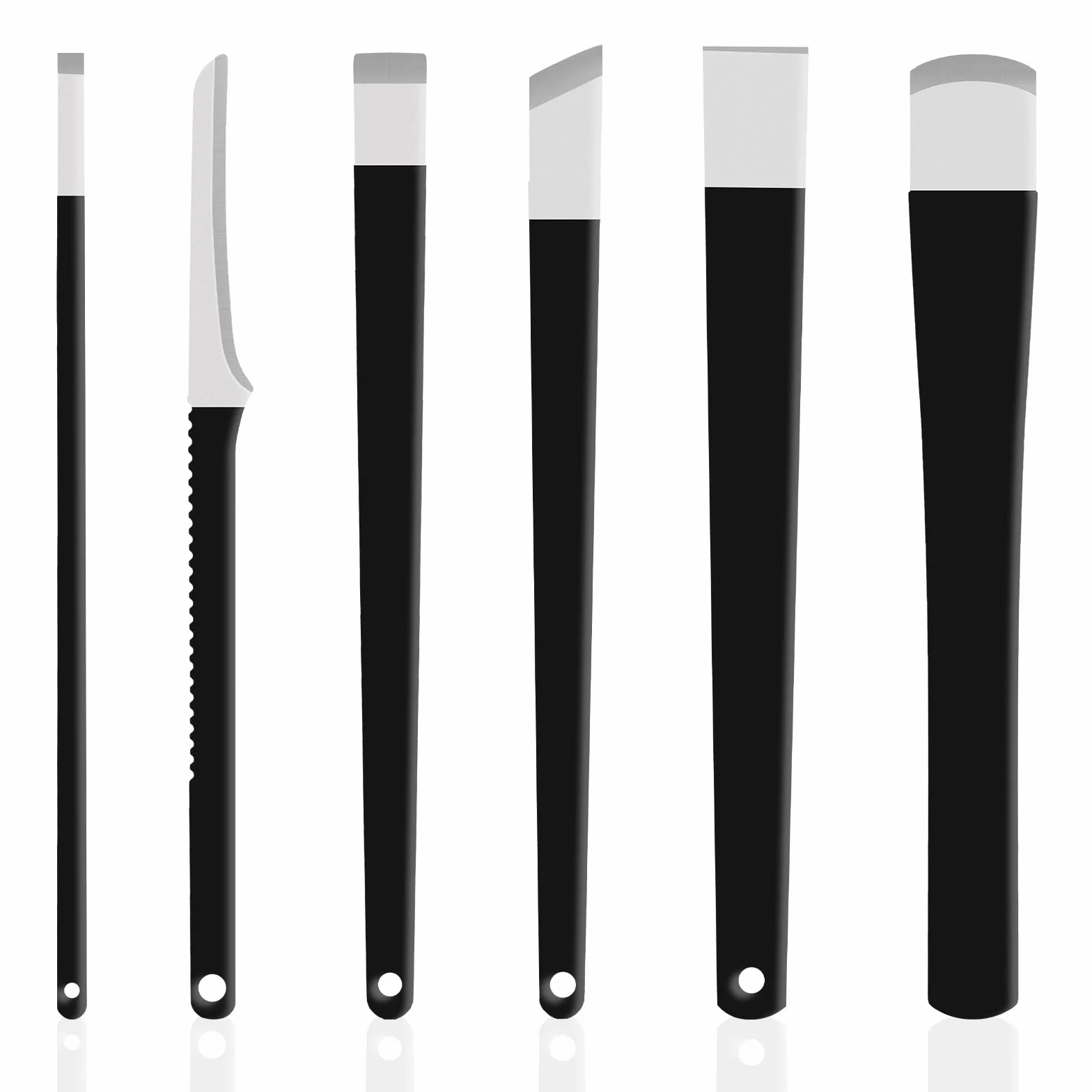 LOPHE Ensemble de 6 pièces Pédicure Outils, Kit Couteau Pédicure avec Lime en Acier Inoxydable