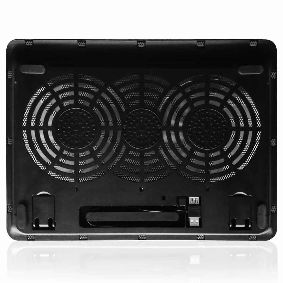EWENT EW1256 Support pour ordinateur portable 17" avec système de refroidissement noir