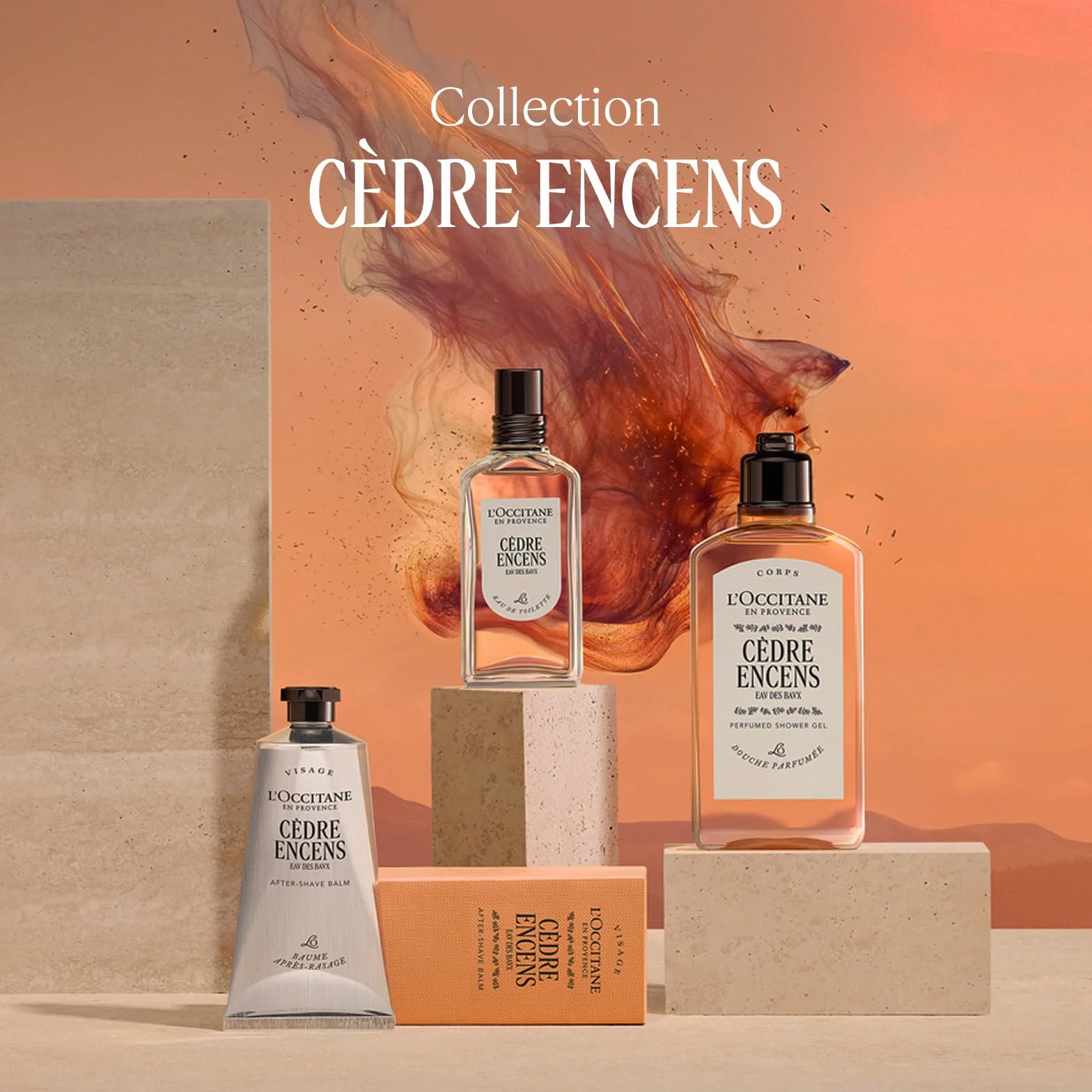 L'OCCITANE Gel Douche Cèdre Encens 250 ml Notes épicées boisées ambrées Fabriqué en France
