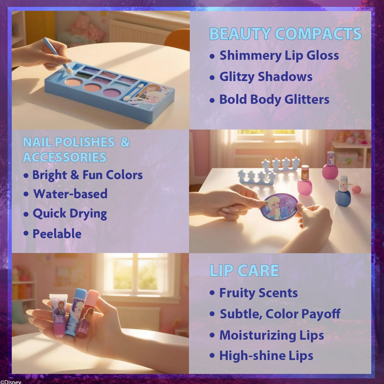 Frozen Coffret Maquillage Enfant Gloss & Vernis Valise Beauté
