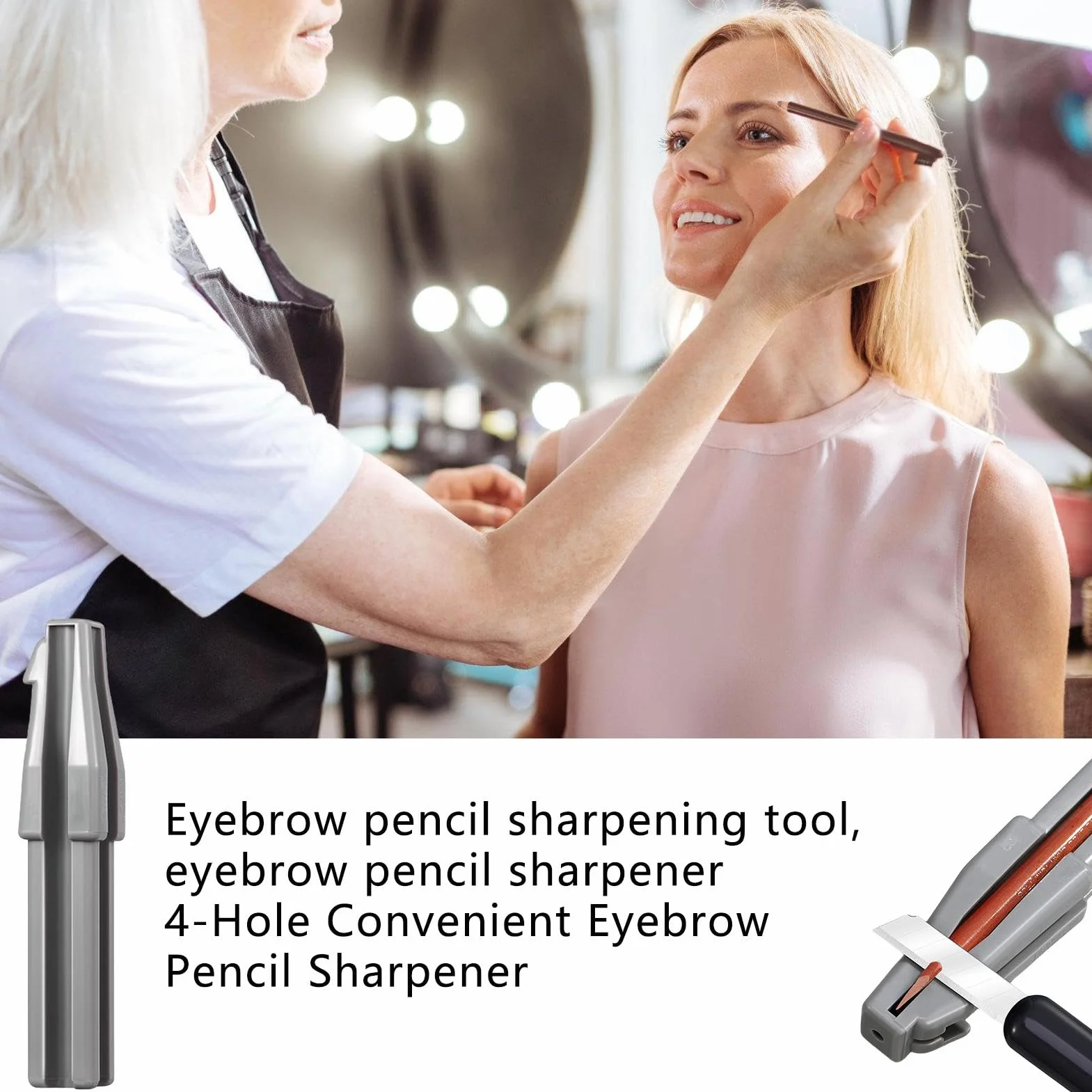 Taille-crayon de maquillage pour les yeux | Crayon façonneur pour sourcils Portable