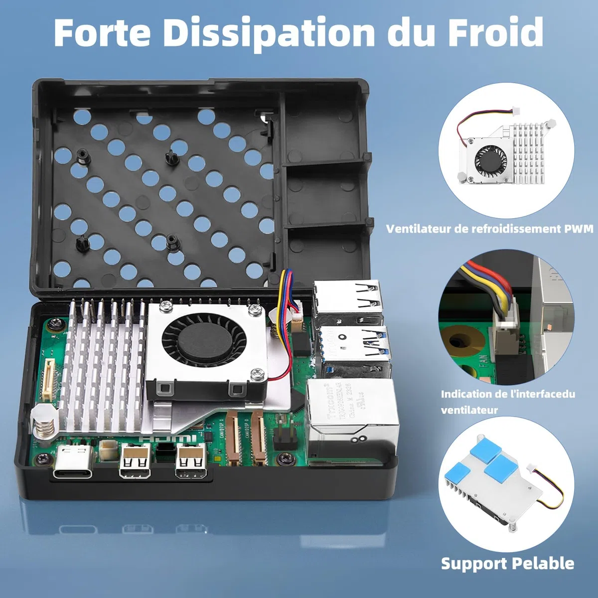 RasTech Starter Kit pour Raspberry Pi 5 4GO avec 64GO Edition