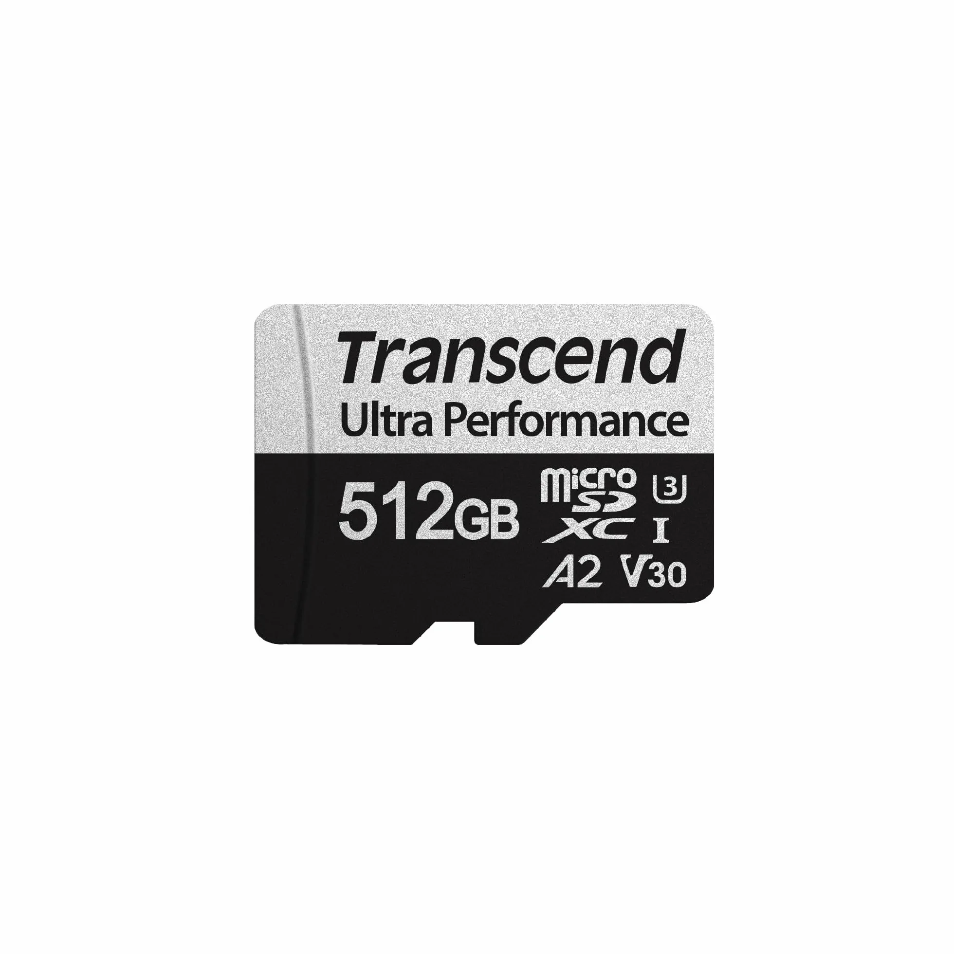 Transcend USD340S Carte mémoire microSDXC U3 V30 A2 avec Adaptateur, Vitesse jusqu'à 160/125 Mo/s pour Nintendo Switch, Steam Deck, Tablette et Smartphone TS512GUSD340S 512 Go