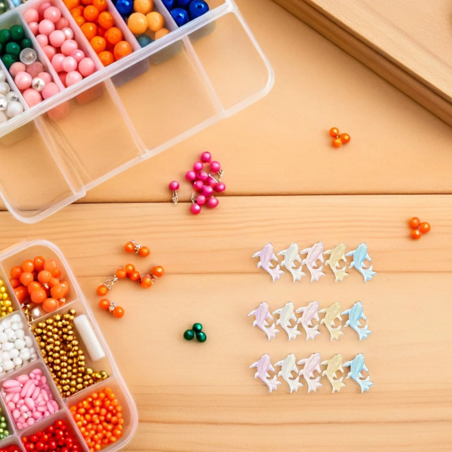Figurines Miniatures en Résine Dauphin Homoyoyo 250 Pièces pour Nail Art Décoration