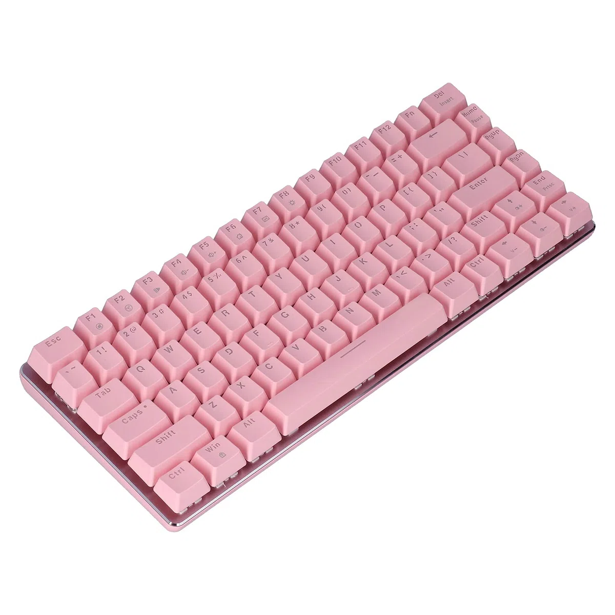 Ausla Clavier USB 82 Touches Type-C, Rétroéclairage Blanc Mécanique