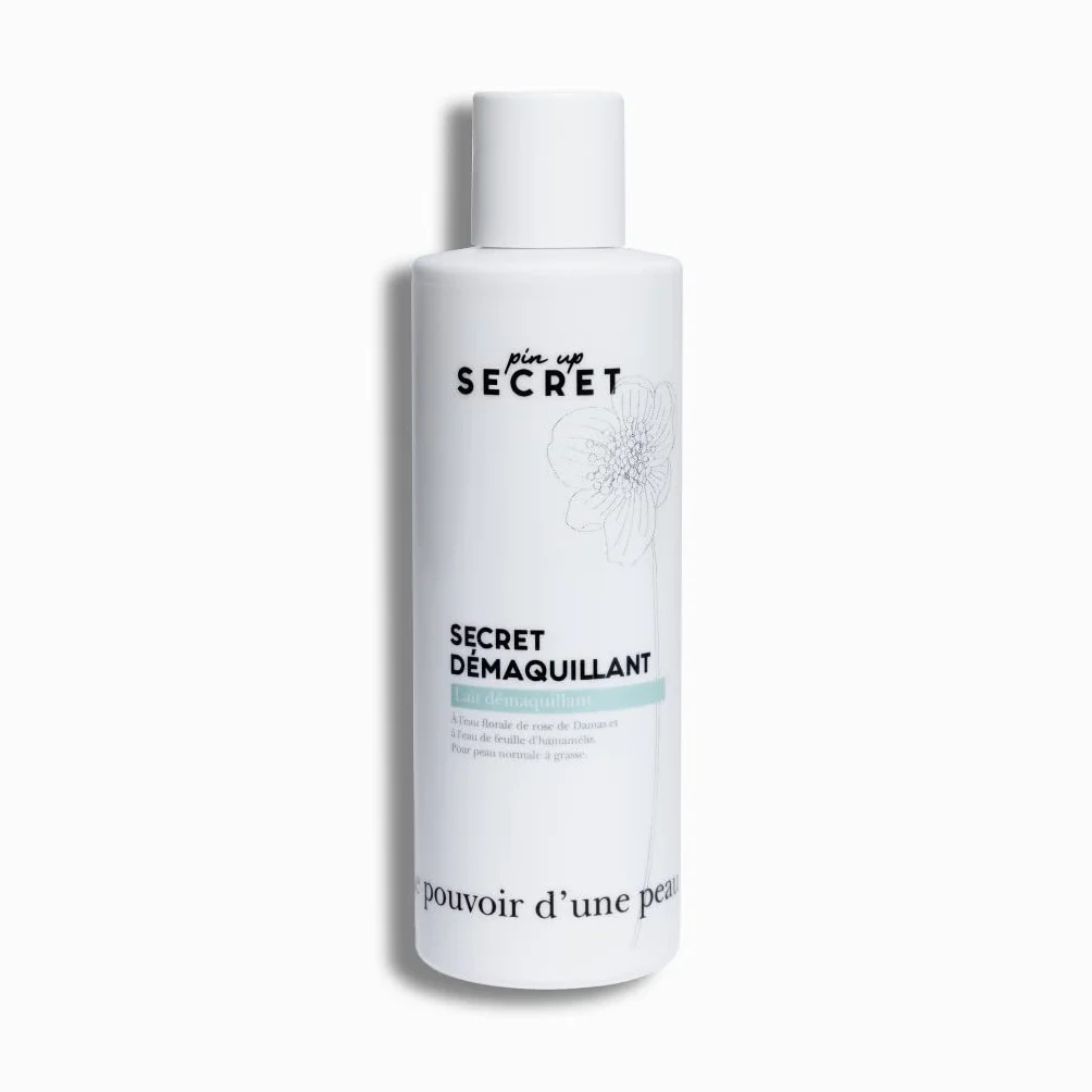 Secret Demaquillant Lait Onctueux Eau de Rose 200 ml - Démaquillant Peau Normale à Grasse