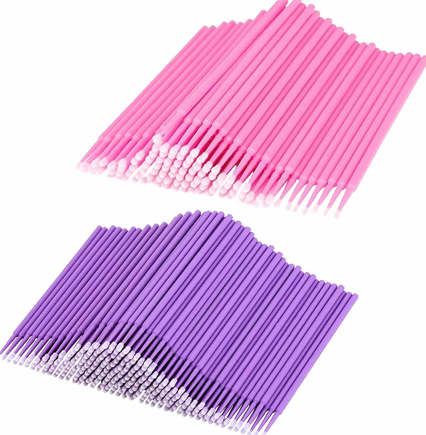 Micro Applicateurs Brosses 200 Pièces pour Extension de Cils Sourcils Lèvres
