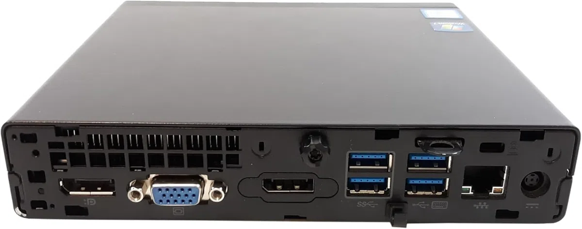 HP Prodesk 600 G2 Mini Ordinateur de Bureau, Intel Core i5-6500T, 8 Go de RAM, SSD 256 Go, WiFi, Bluetooth, Clavier QWERTY américain, Windows 11 Pro (Reconditionné)
