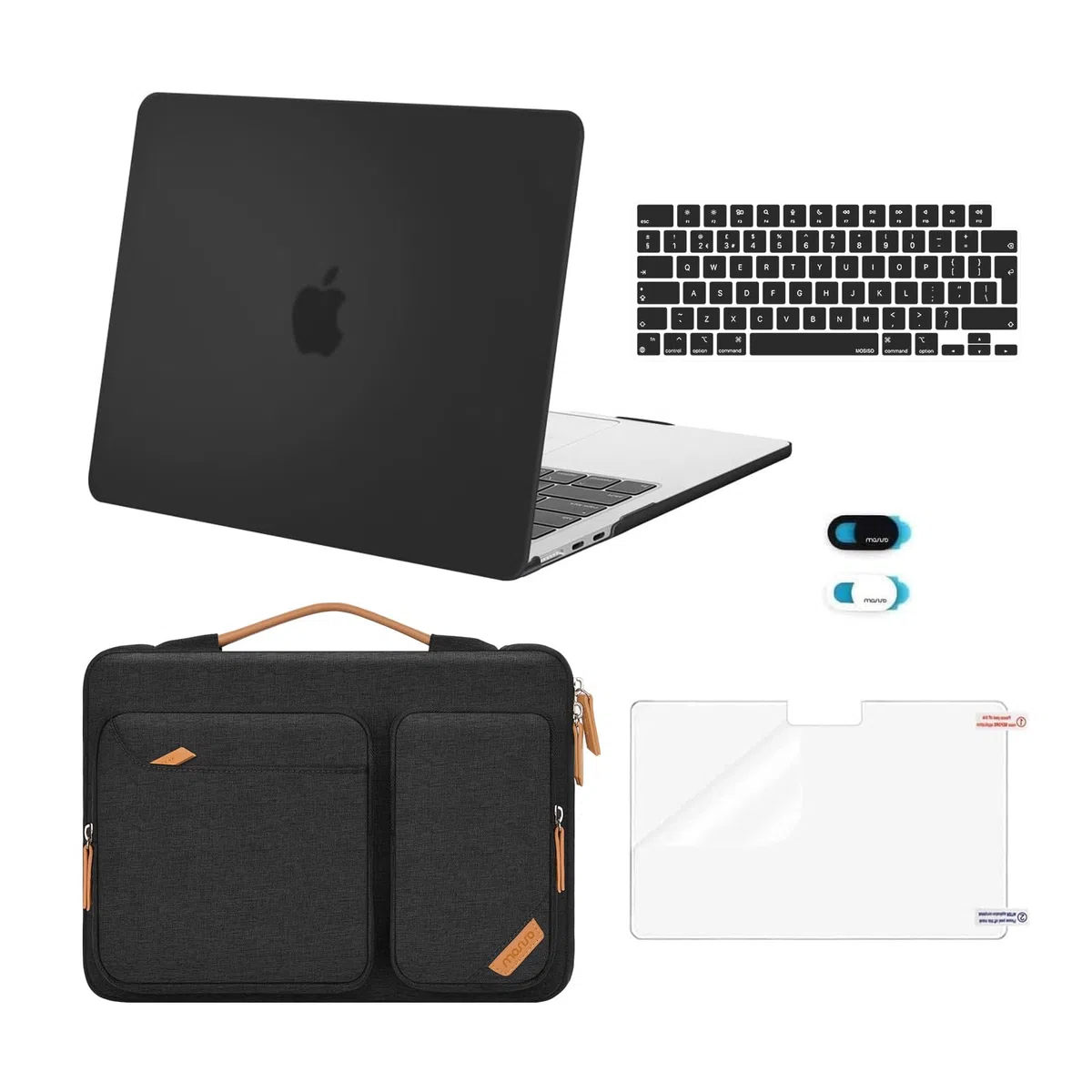 MOSISO Housse Protection Kit Compatible avec MacBook Air 13 Pouces M5-M1