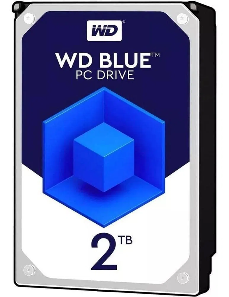 WESTERN DIGITAL Blue WD20EZAZ - Disque dur - 2 To - interne - 3.5" - SATA 6Gb/s - 5400 tours/min - mémoire tampon : 256 Mo