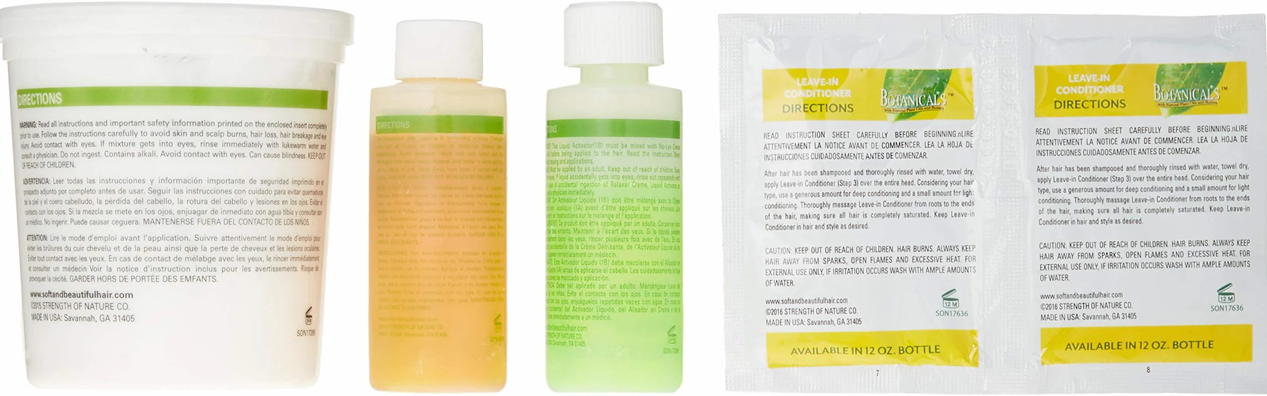 Soft & Belle Botanicals Relaxer Kit
