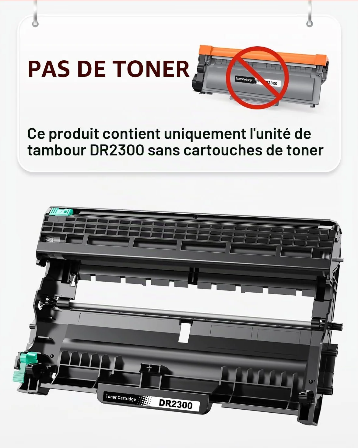 Tambour Compatible Brother HL-L2300D L2340DW L2360DN L2365DW DCP-L2500D L2520DW L2540DW MFC-L2700DN L2700DW L2720DW L2740DW Imprimante