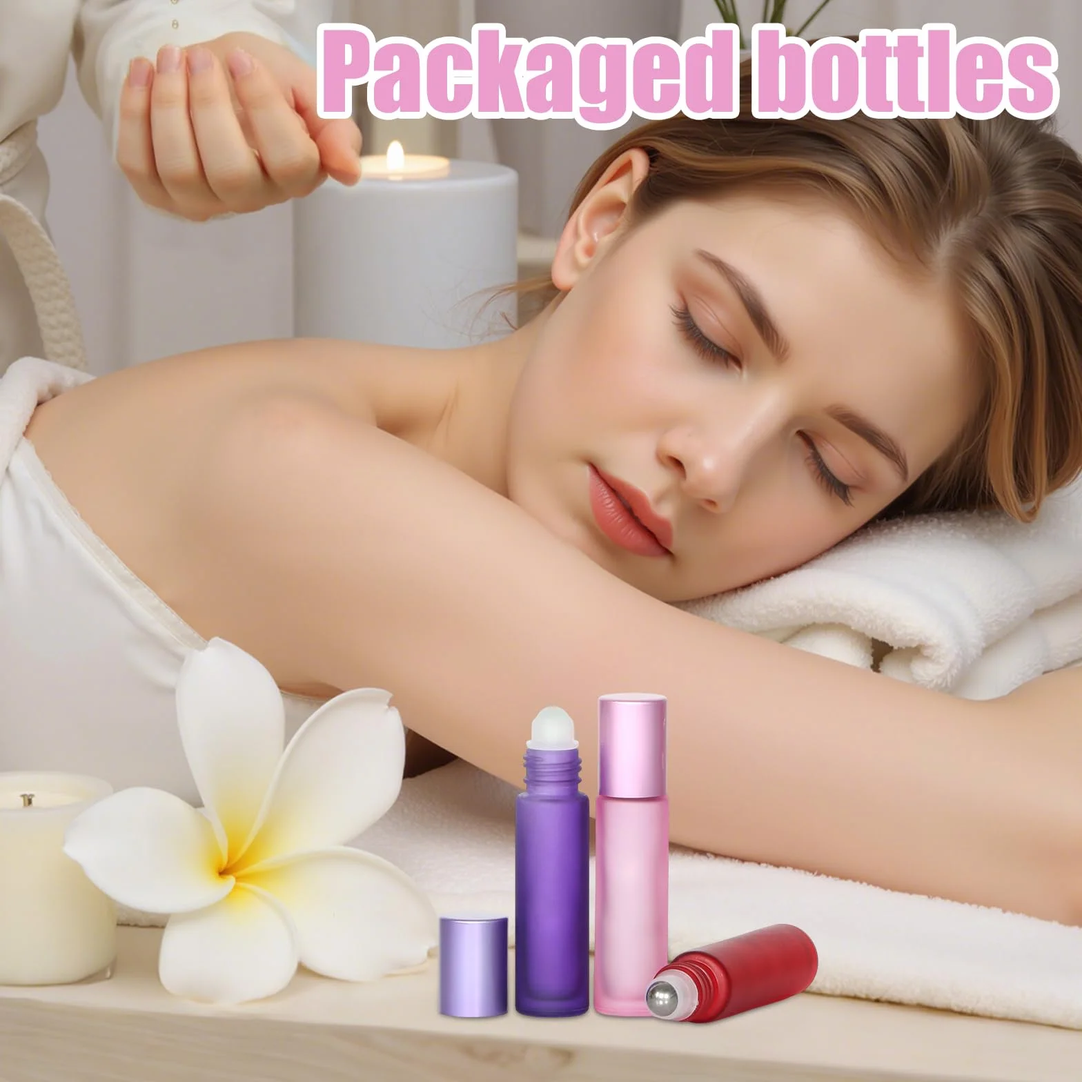 Flacons roll-on en verre 10ml vides pour huiles essentielles, déodorant rechargeable DIY