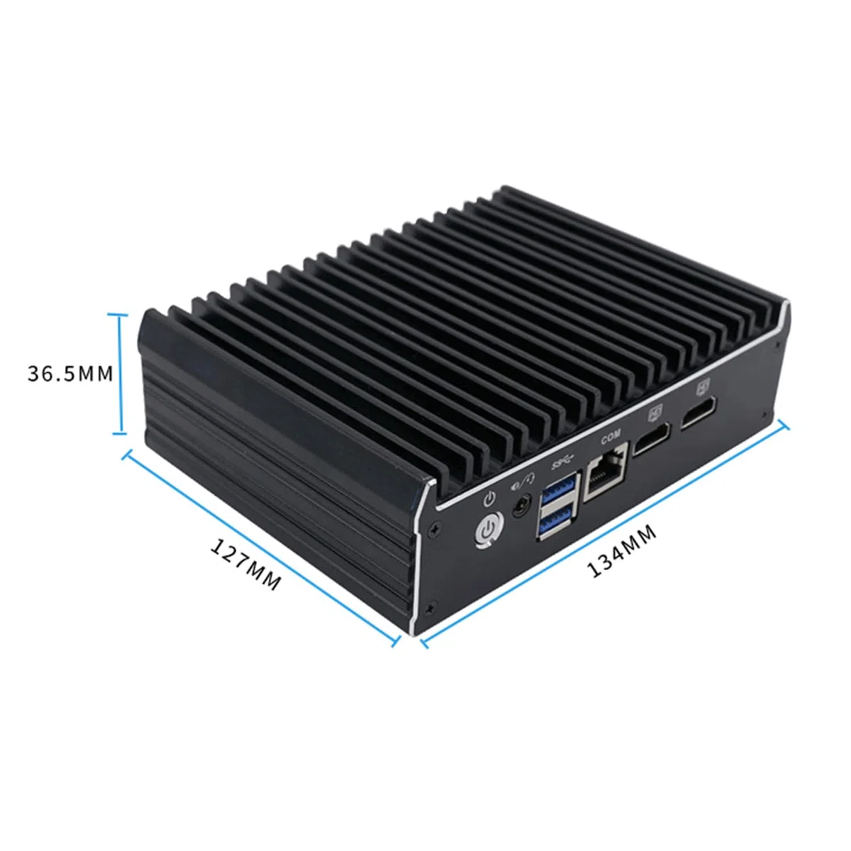 Din Rail Micro Firewall Appliance, Mini PC, PFSense, Untangle, Sophos XG, Mikrotik, OPNsense, VPN, Router PC, Celeron J3160, RX18, COM, 4 x I210 I211, 2 x HDMI, 0 RAM, 0 Storage, Barebone No System