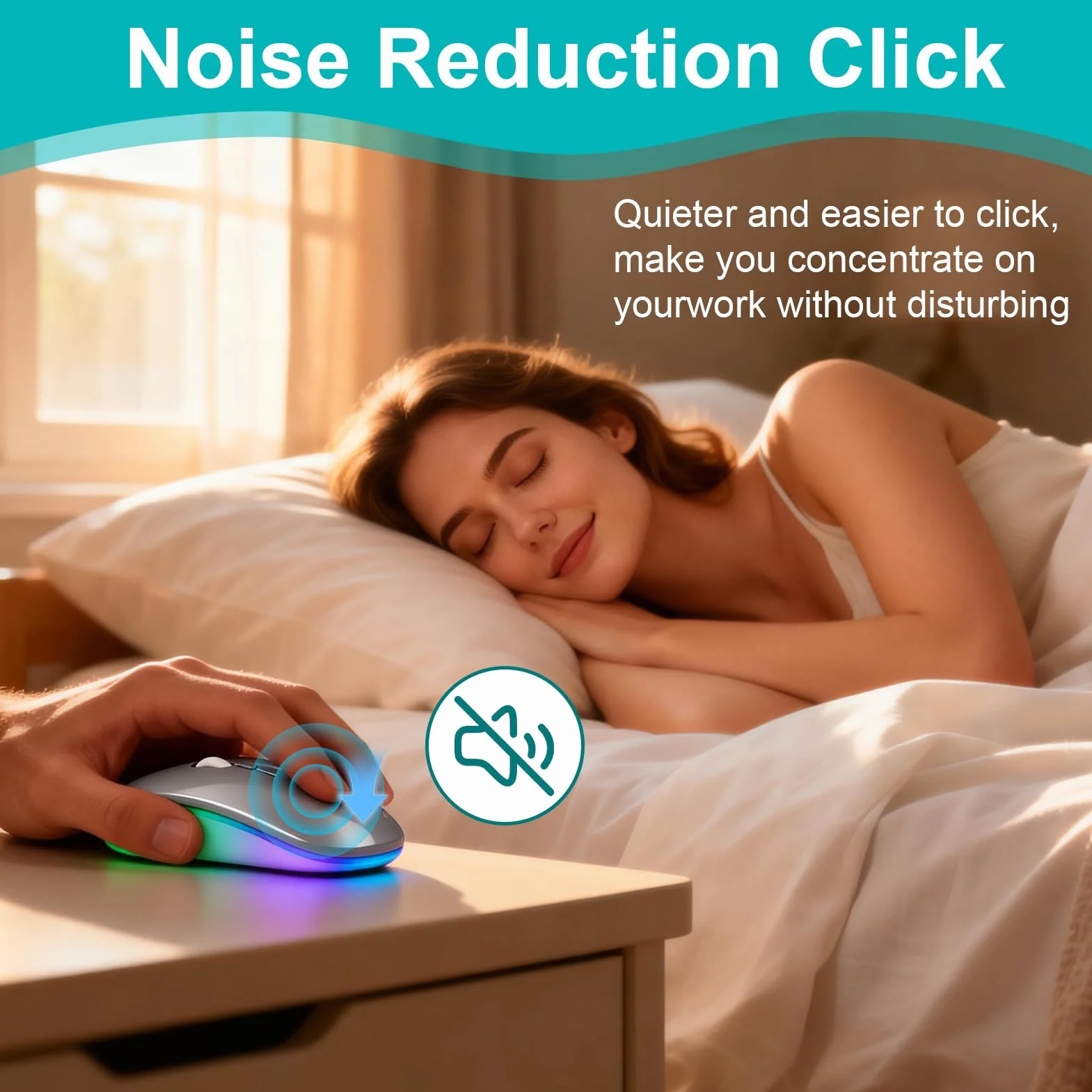 Souris sans Fil Rechargeable Bluetooth 5.1 2.4G 1200 DPI Silencieuse Ultra-Mince Deux Modes pour MacBook