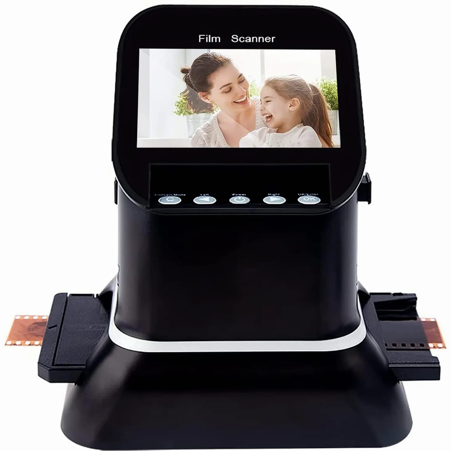 Scanner de film et de diapositive, écran LCD de 4,3", 22 MP, prend en charge les films 35 mm, 135, 127, 126, couleur, noir et blanc, négatif, positif