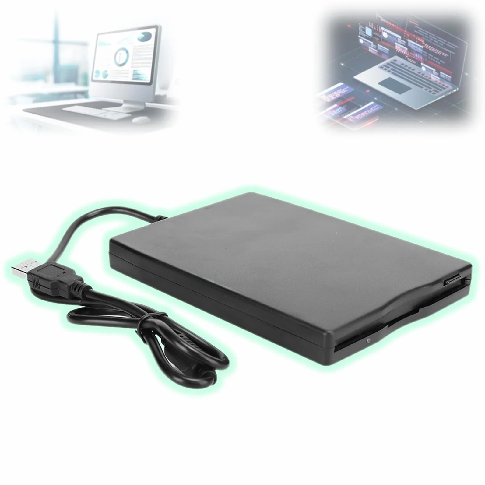 Lecteur de Disquette Portable USB Anti-brouillage pour Bureau Léger