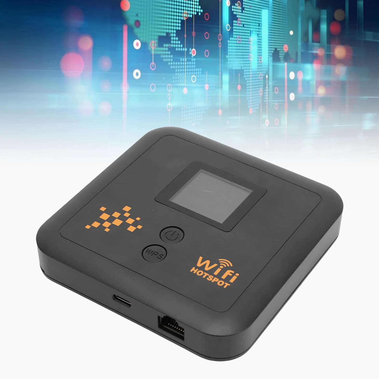 Brrnoo Routeur WiFi 4G LTE, Routeur sans Fil Double Bande Portable avec Emplacement pour Carte SIM et Ports Gigabit, pour Voyage Professionnel en Extérieur, Batterie 6000 MAh, Gestion à