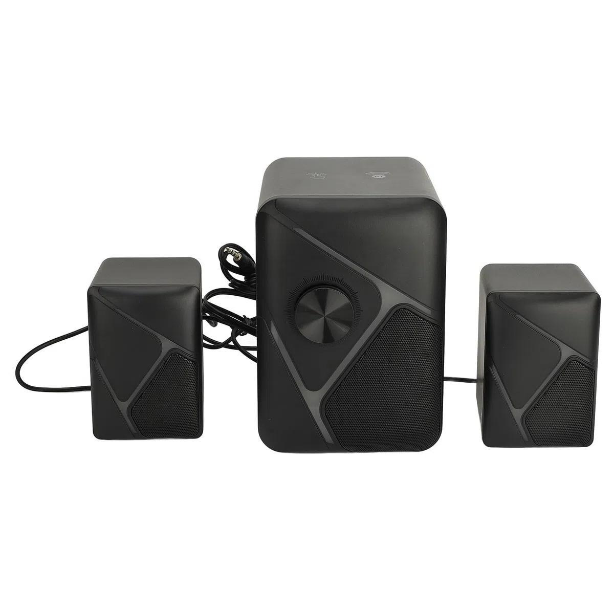lyrlody Haut-parleurs de Bureau USB, Caisson de Basses RGB 2.1 Canaux