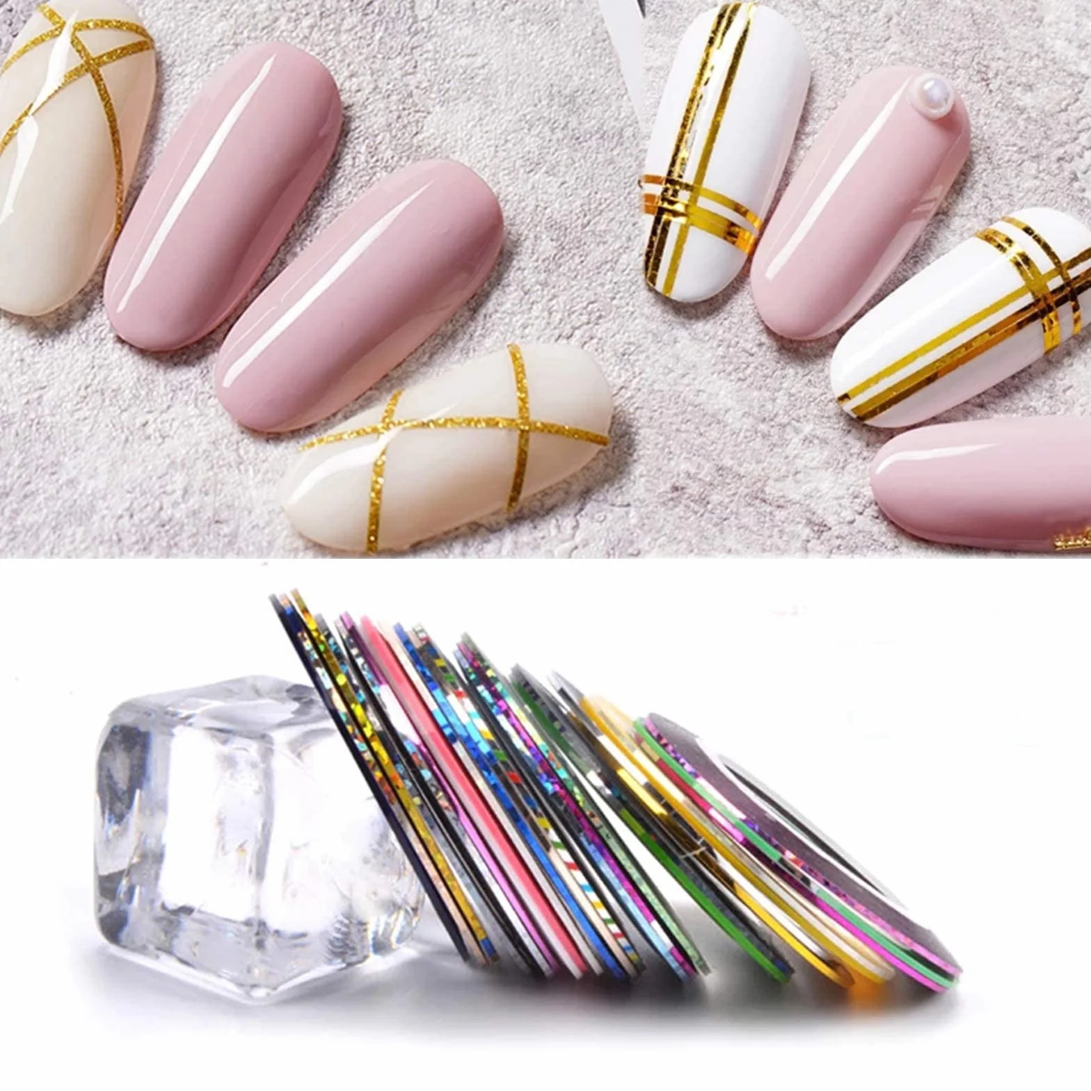 42 Couleurs Nail Art Striping Tape Bande Manucure Rouleau à Ongles Autocollant