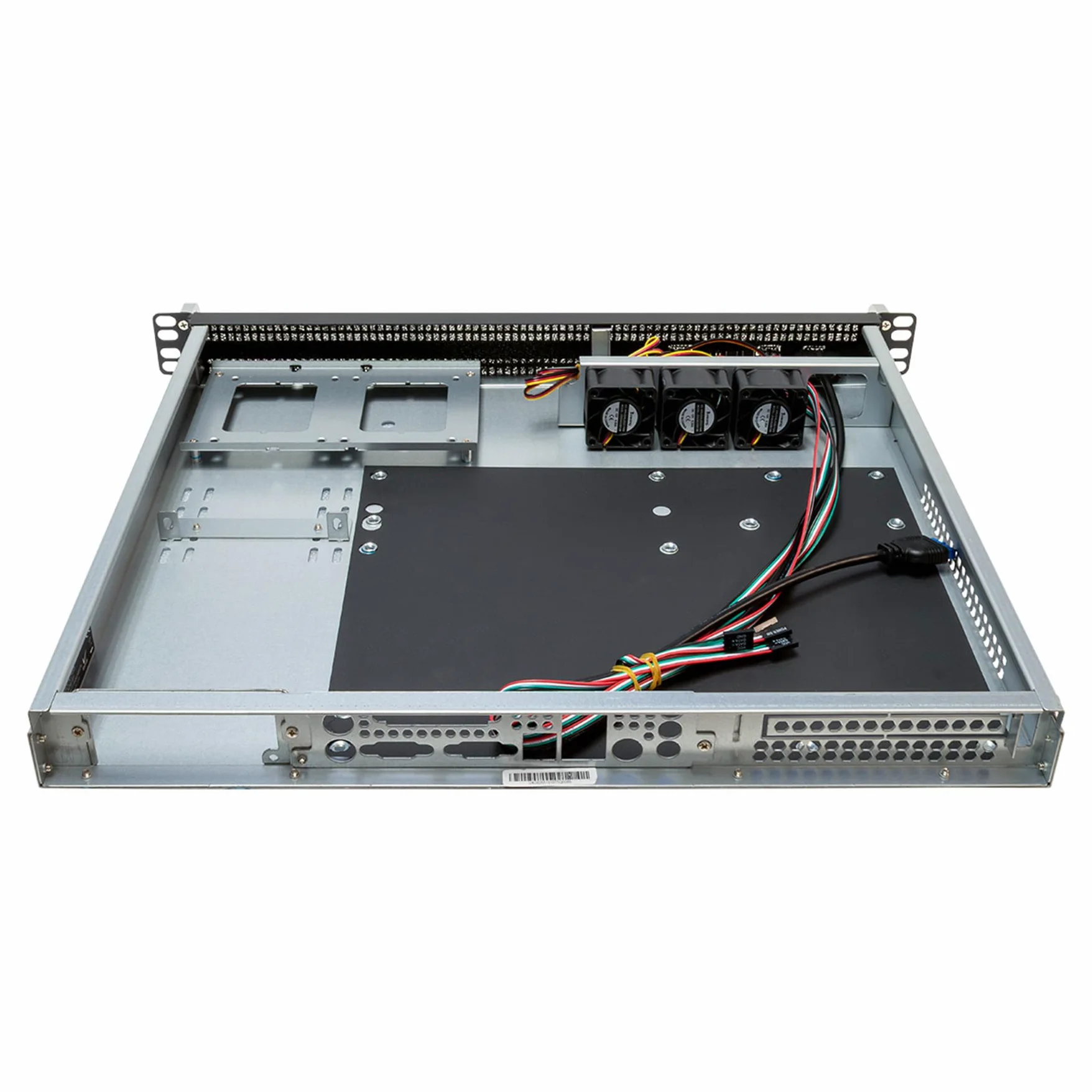 UNYKAch Châssis Rack 1U 19" UK1029, 430 (L) x 380 (l) x 45 (H) mm, boîtier avec Filtre Anti-poussière, 2 Ports USB 2.0, 1 Port USB 3.0, 3 Ventilateurs Double Boule 40 mm