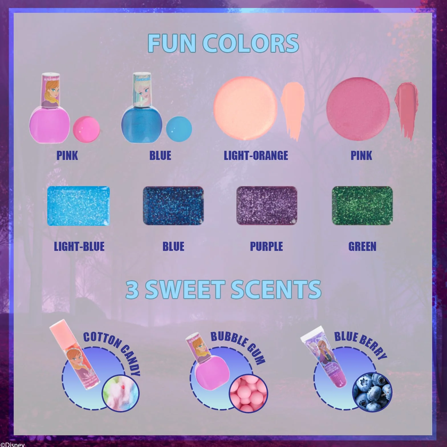 Frozen Coffret Maquillage Enfant Gloss & Vernis Valise Beauté