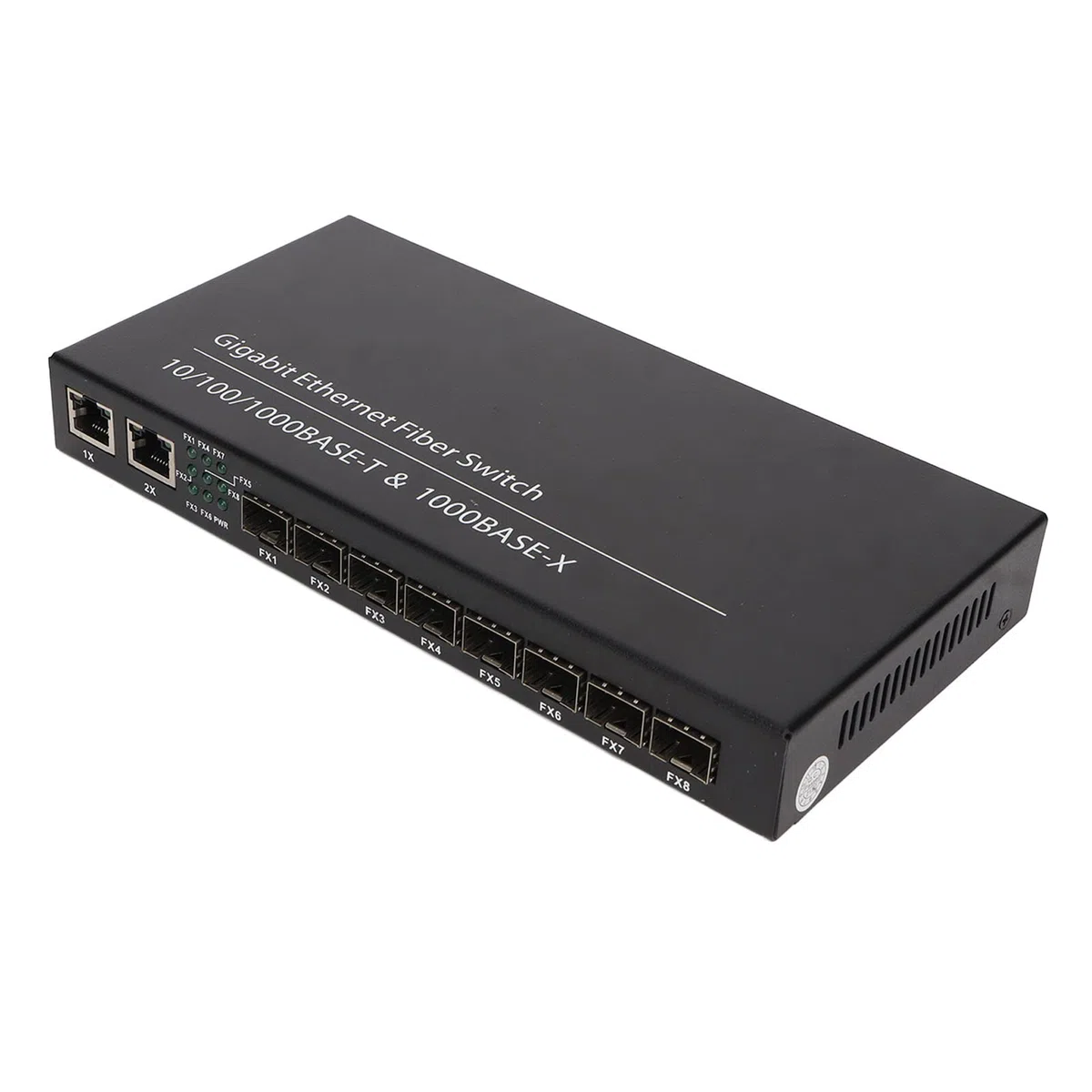 Convertisseur de Média Ethernet, Port Réseau RJ45 10/100/1000 M, Convertisseur de Média Fibre Optique SFP, émetteur-récepteur, Transmission Efficace, jusqu'à 120 Km (Prise UE)