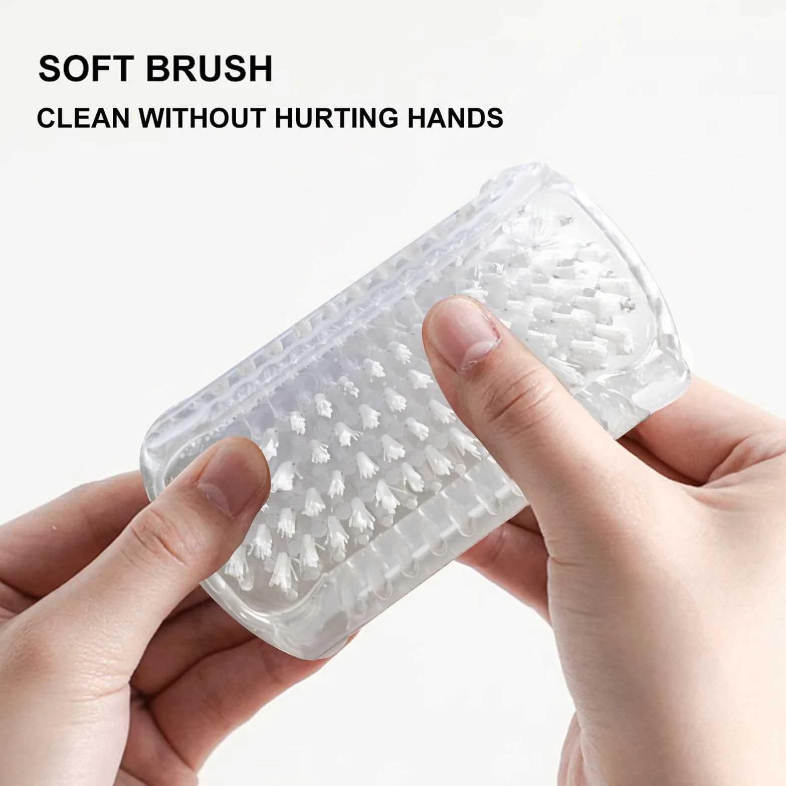 Brosse à Ongles Double Face 4 Pièces, Brosses de Nettoyage des Ongles, Lavage à Main, Cuticules, Orteils (Blanc, Bleu, Rose, Orange)