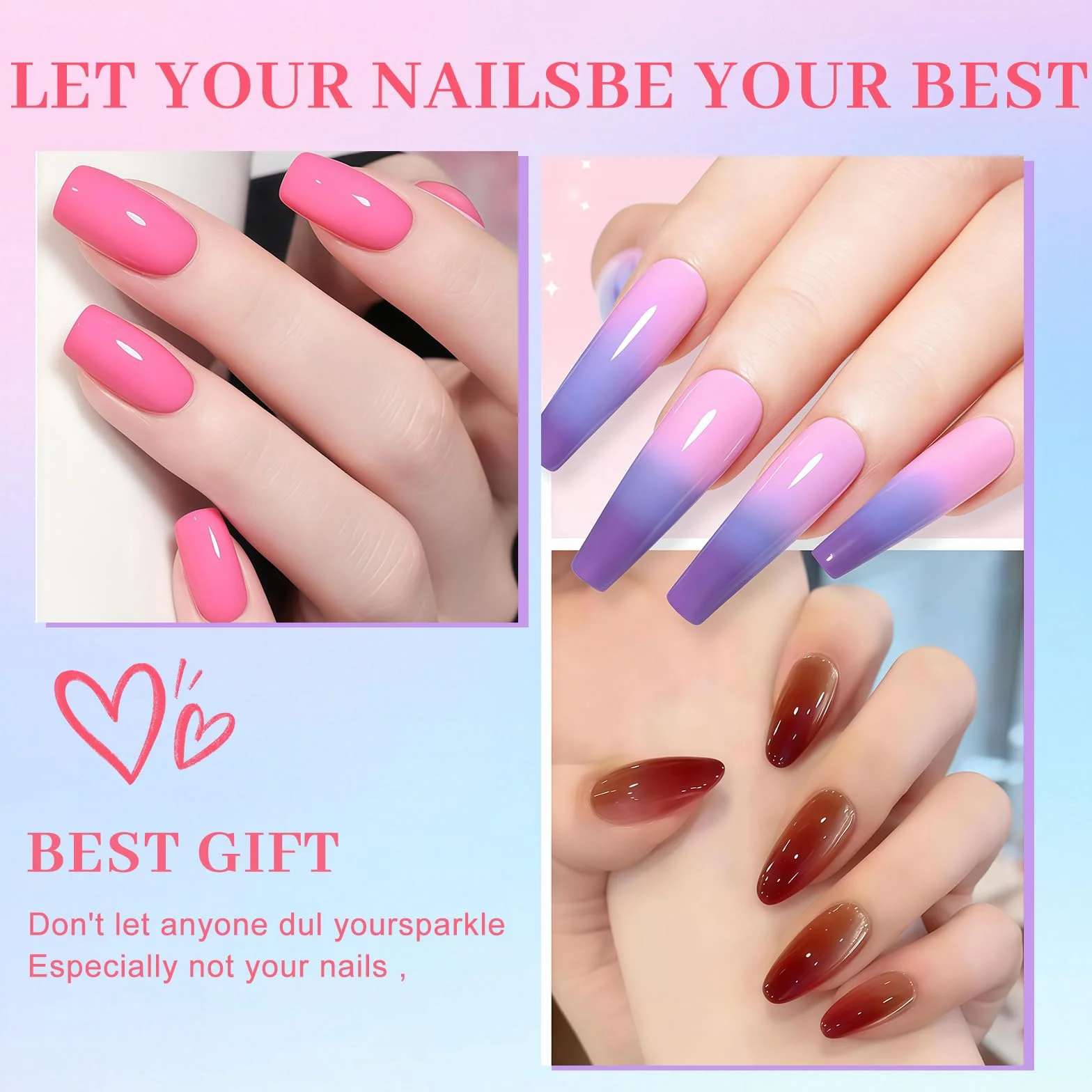 Ensemble de Poudres pour Ongles 40 Couleurs avec 3 Pinceaux Pigments Nail Art Nuances Néon et Pastel Palette