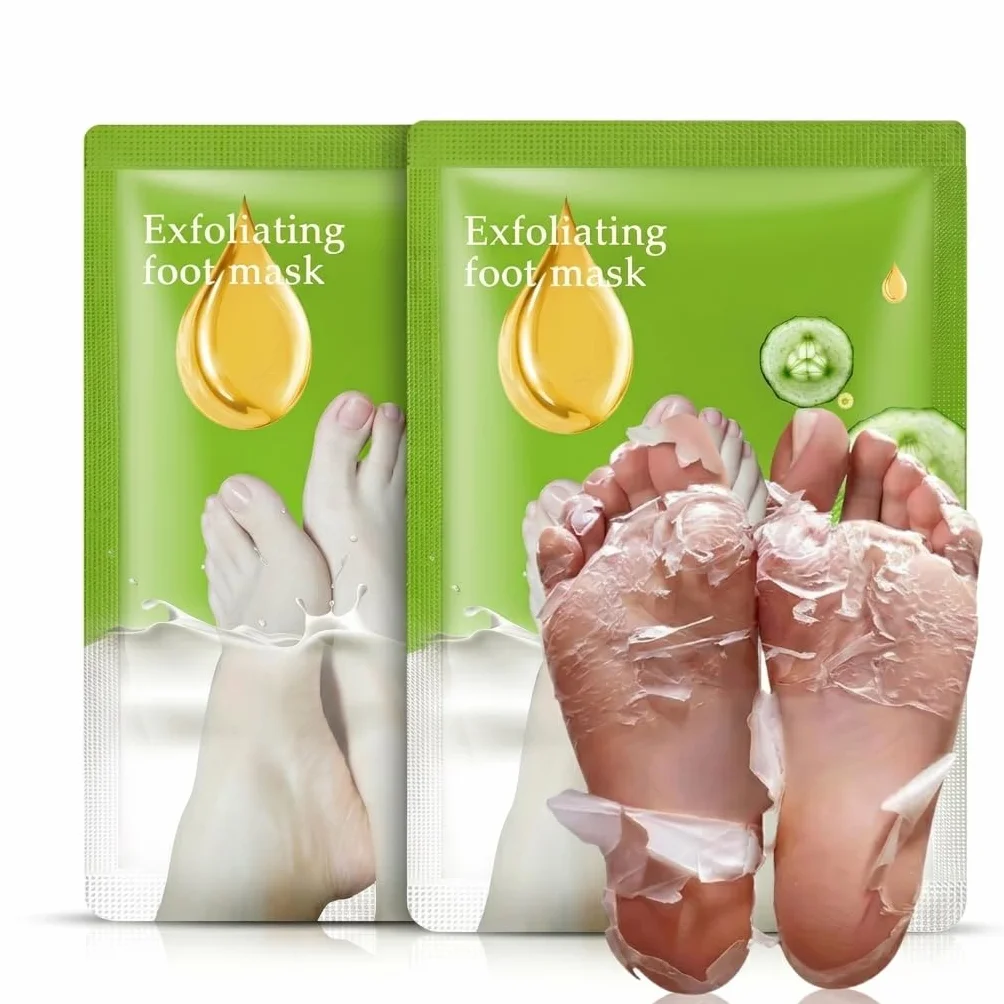 Masque Pieds Peeling Exfoliant Soin Hydratant 2 Paires Confort