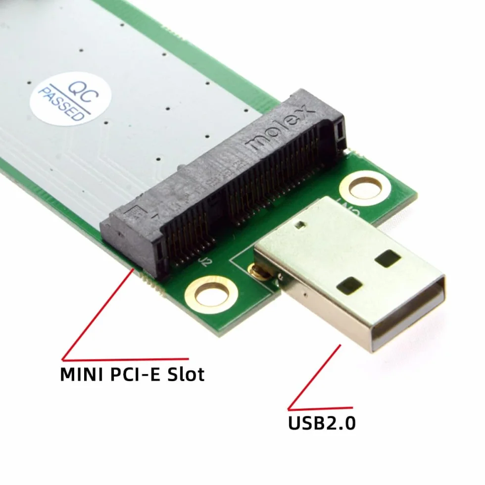 CY Adaptateur Mini PCI-E sans fil WWAN vers USB Carte avec emplacement pour carte SIM Module Outils de test pour 3G/4G/5G LTE