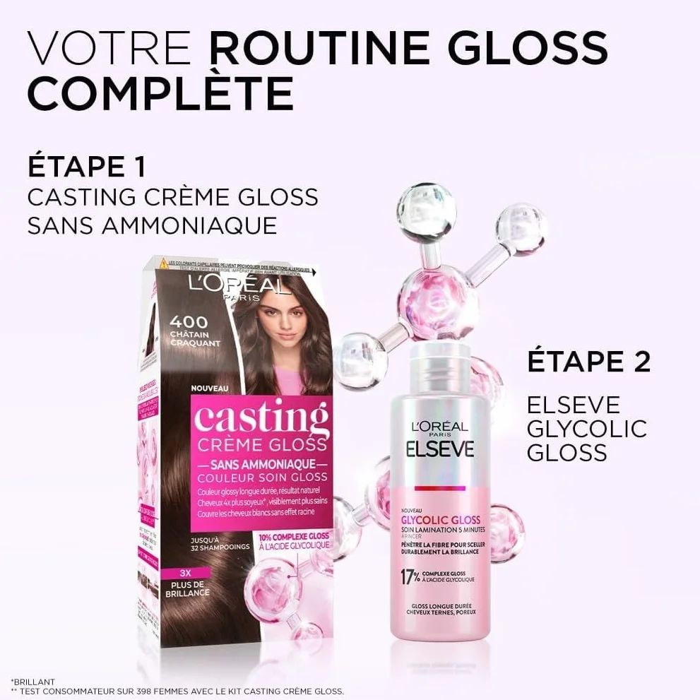 L’ORÉAL PARIS Casting Crème Gloss Cerise Noire 3.60 Coloration Cheveux Semi-Permanente