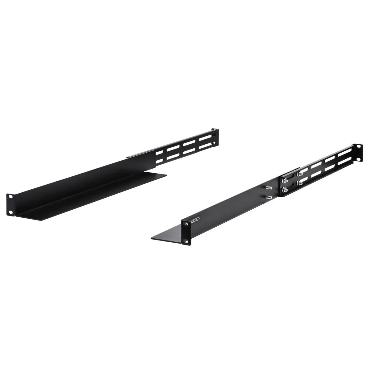 RackPath Rail de rack de serveur à 4 montants 1U, profondeur réglable de 50 à 81 cm, capacité de 50 kg