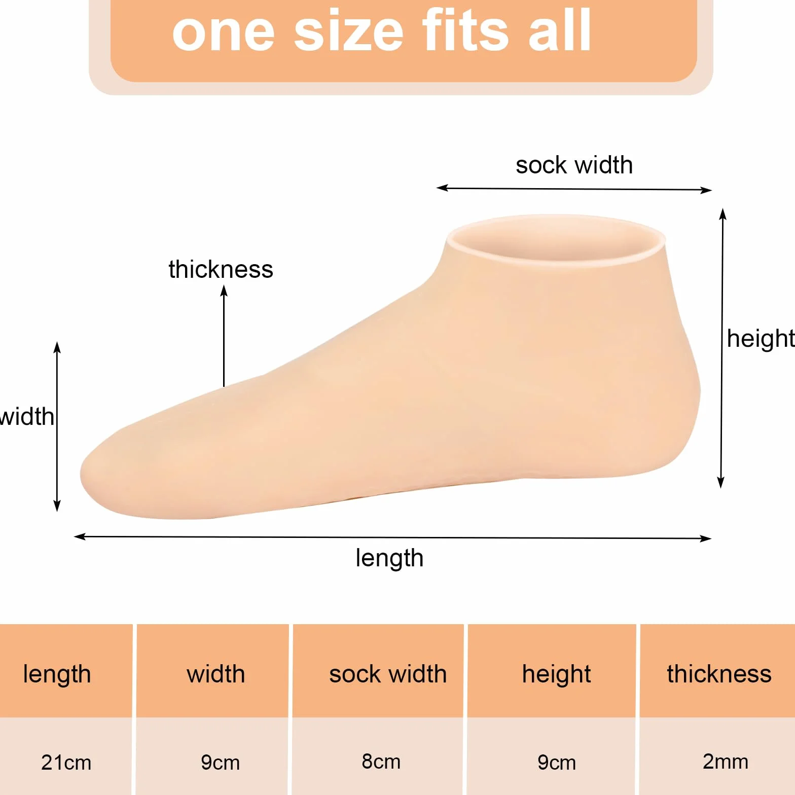 Chaussettes Hydratantes Pieds Secs Antidérapant Silicone Réutilisables Crevassés Peau Rugueuse Spa 36-44