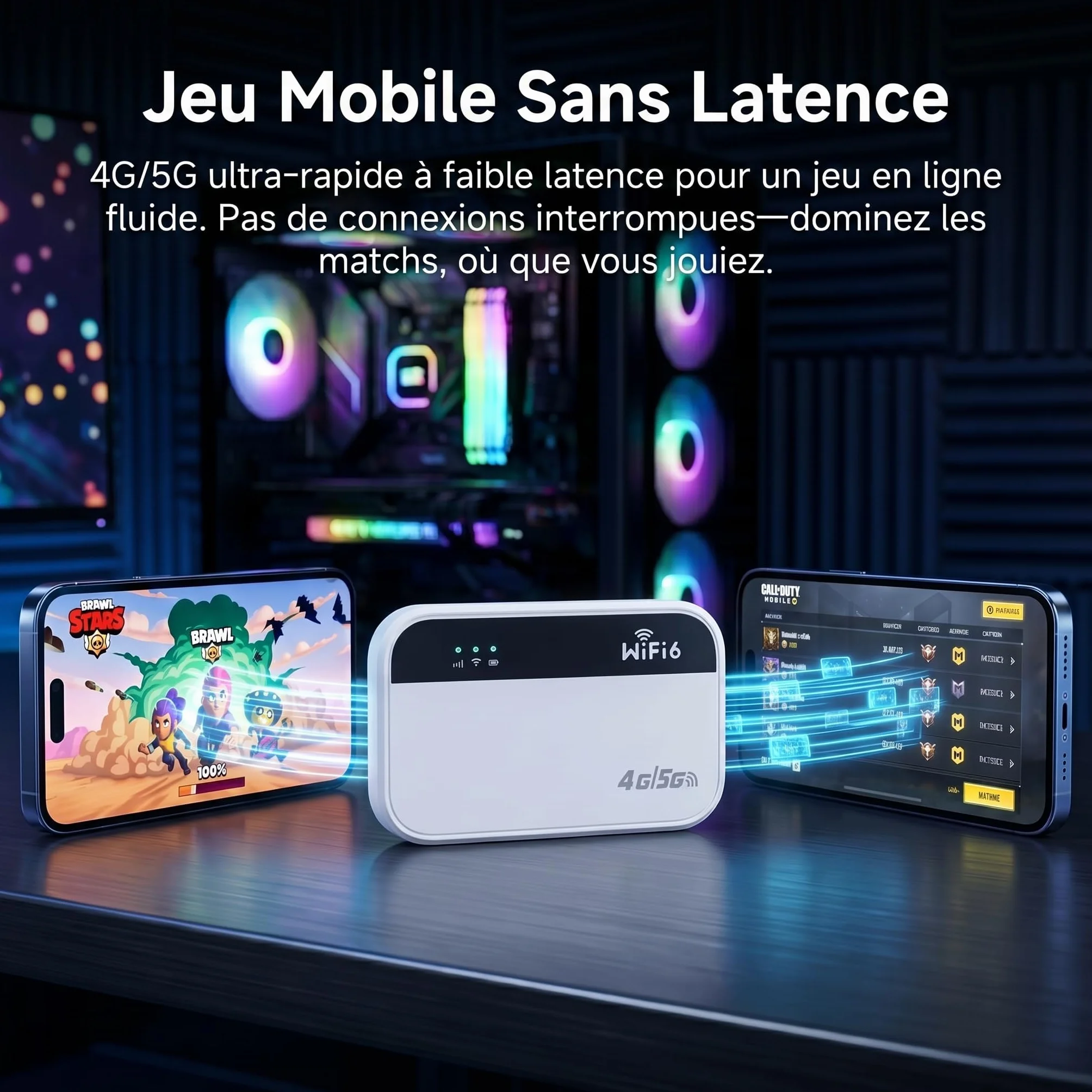 Routeur WiFi 5G Portable, Hotspot WiFi Nomade Voyage, Pocket WiFi, Slot SIM | 3000mAh, 14H Autonomie, 300Mbps, 28 Appareils, WiFi 6, Sans Abonnement, Plug & Play, Voyage, Camping, Télétravail, Plein Air