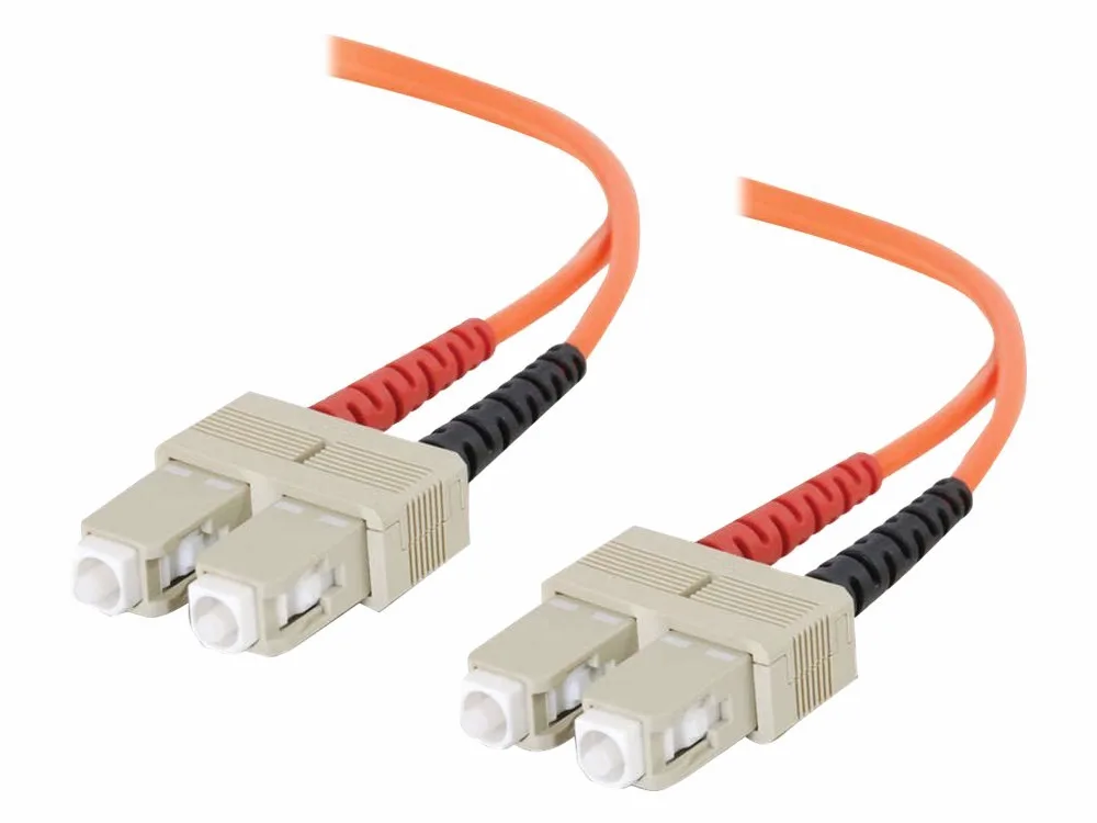 C2G Câble fibre optique LSZH SC/SC duplex multimode multimode pour Ethernet rapide, canal fibre, ATM et Gibabit, 3 m